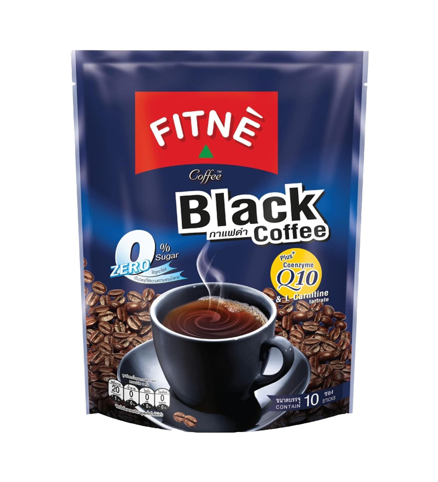  FITN FiTNE Coffee with coenzyme Q-10 + L-carnitine 50g Instant Black Coffee Zero Sugar - Buy Online on GoSupps.com