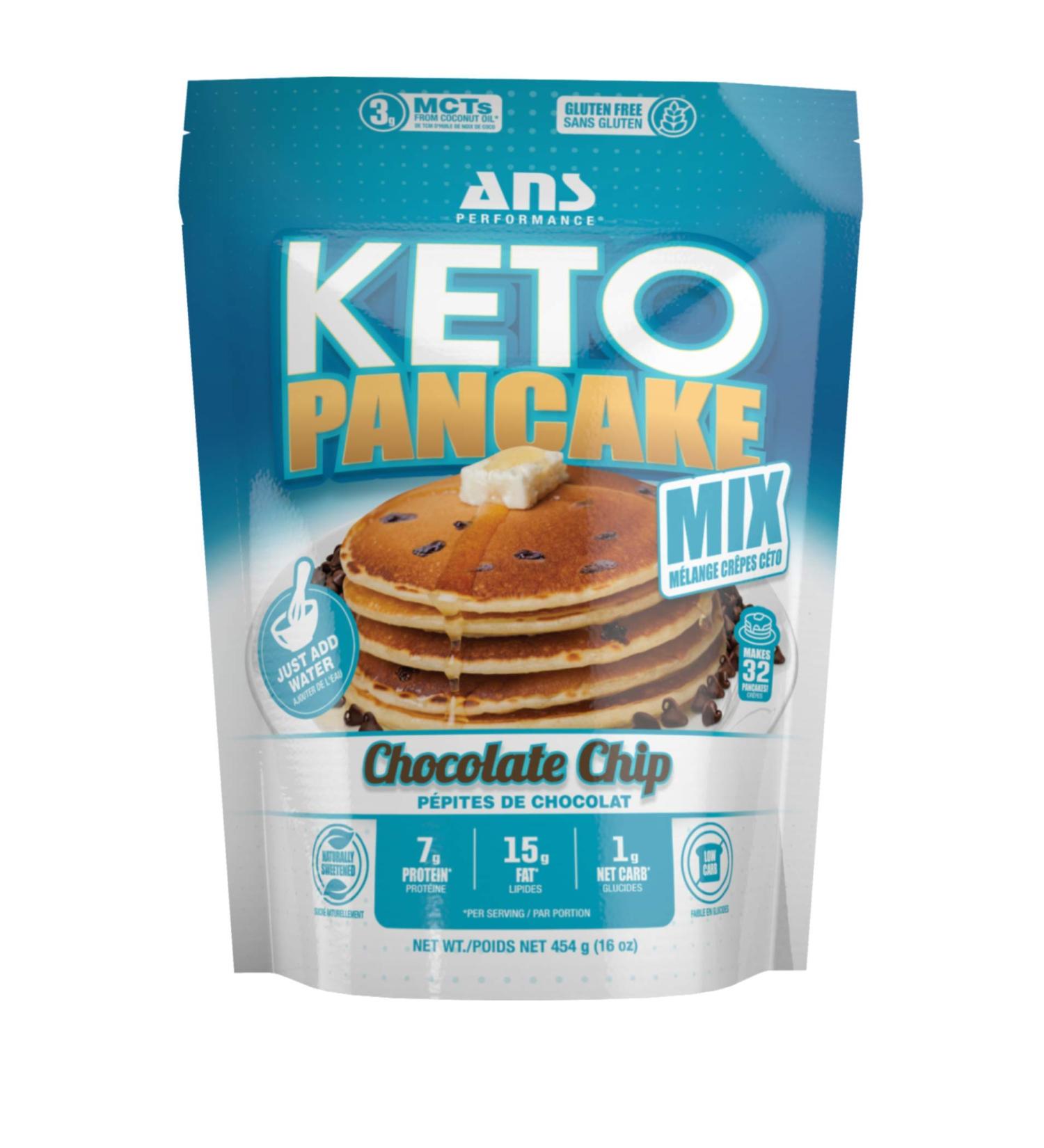 ANS PERFORMANCE Keto Pancake Mix Chocolate Chip 454g - Buy Online on GoSupps.com