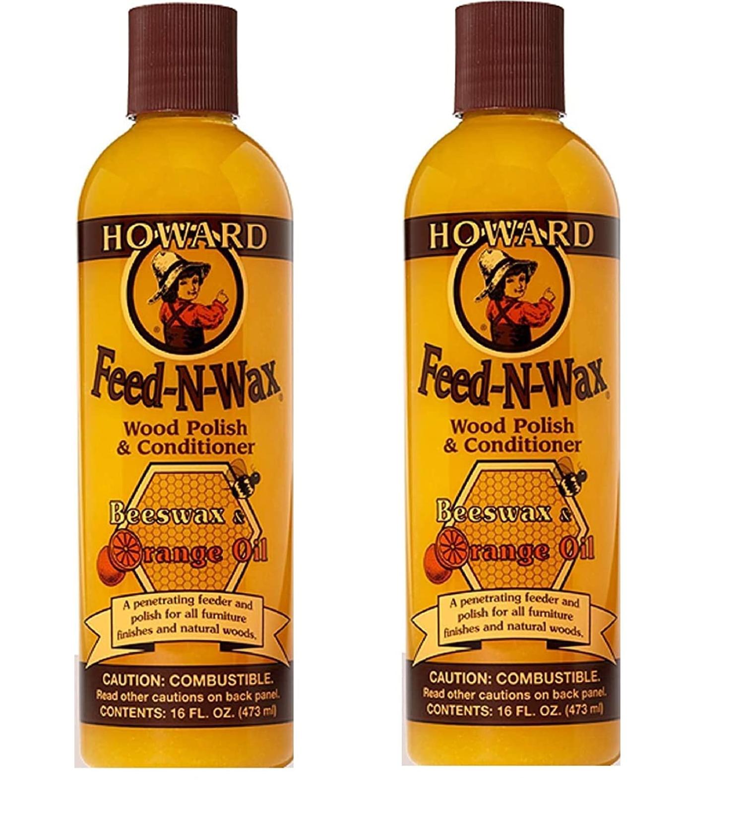 Howard FW0016 Wood Polish & Conditioner 16oz - Orange (2 Pack) - Buy Online on GoSupps.com
