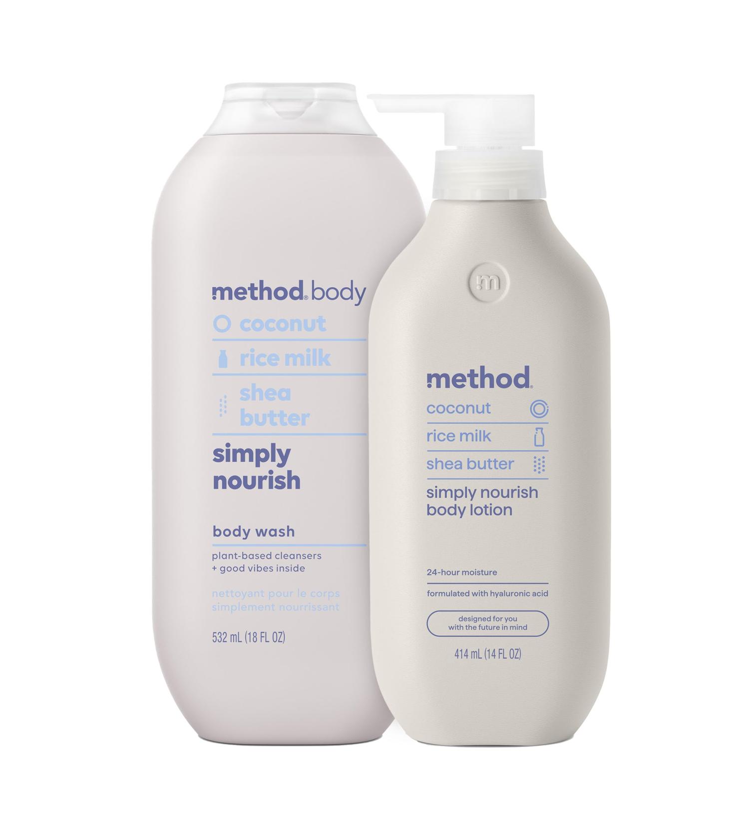 Method Body Wash (18oz) and Lotion (14oz) Gift Set Simply Nourish - Buy Online on GoSupps.com