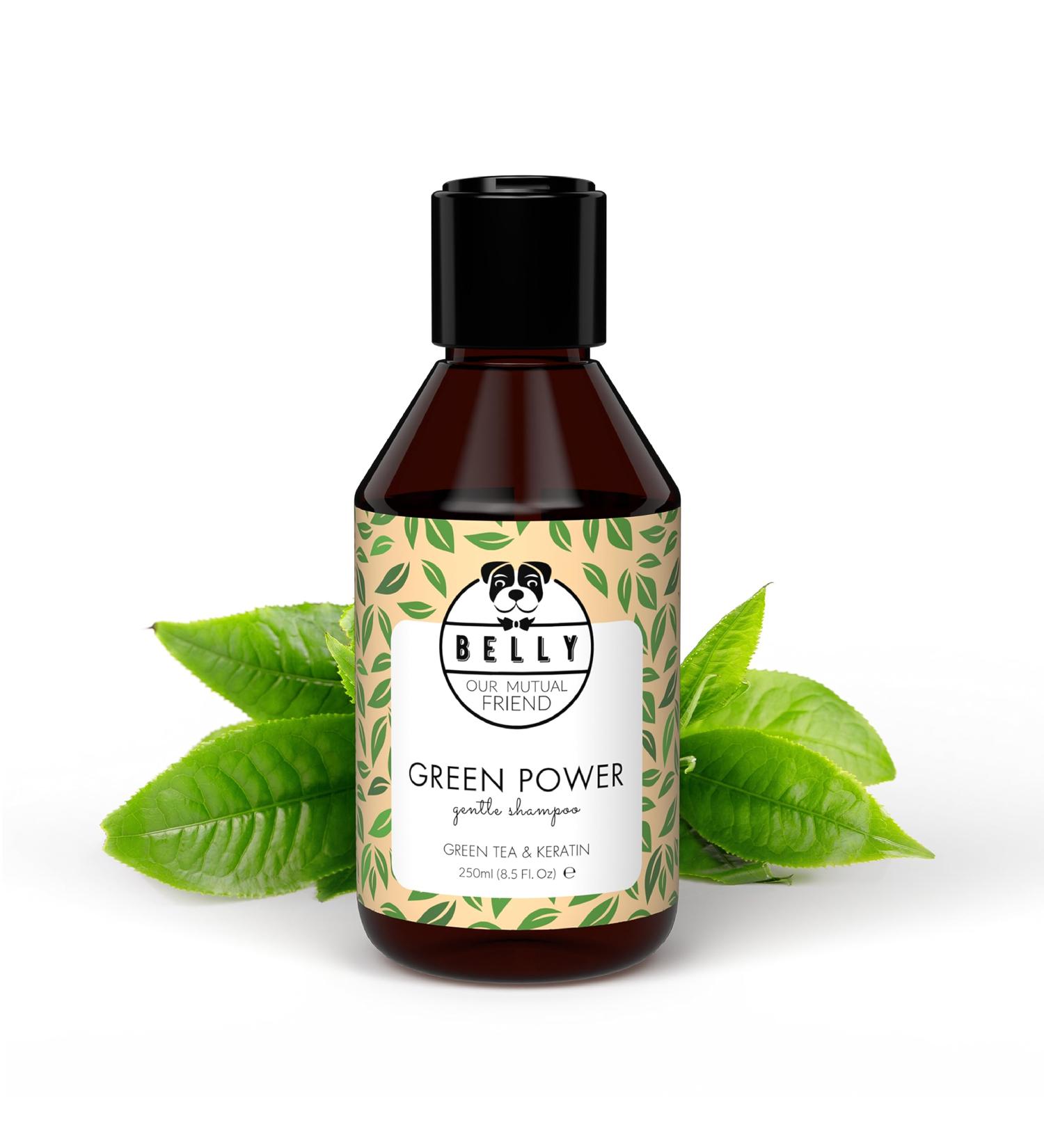 Buy Belly Nourishing Dog Shampoo - Perfect Puppy Shampoo with Keratin & Green Tea | 250ml for Long-Haired Dogs - Fresh Scent & Nourishing Care - Buy Online on GoSupps.com