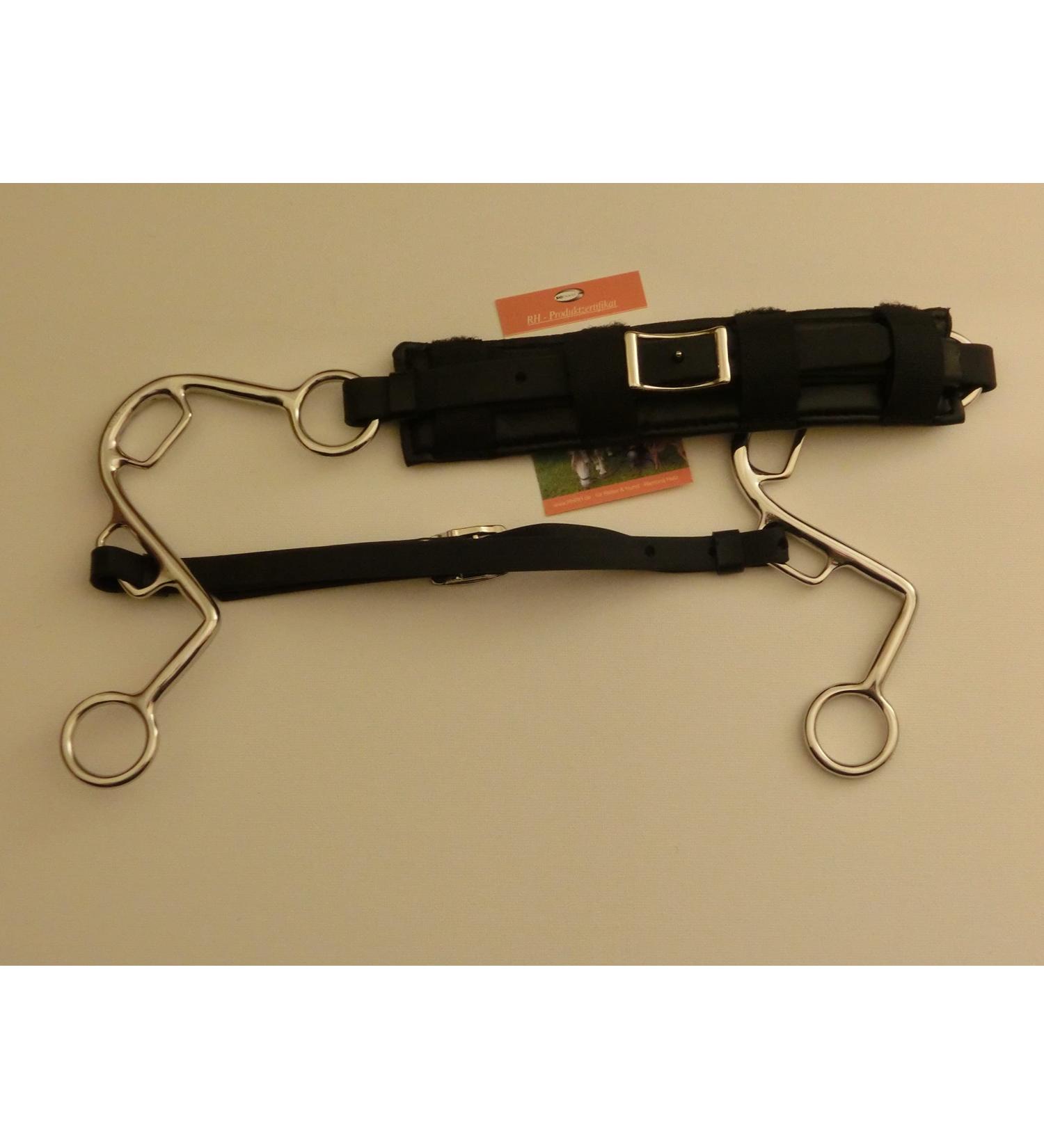Generic RH-S-Hackamore with waffle padding noseband and chin strap RHRH