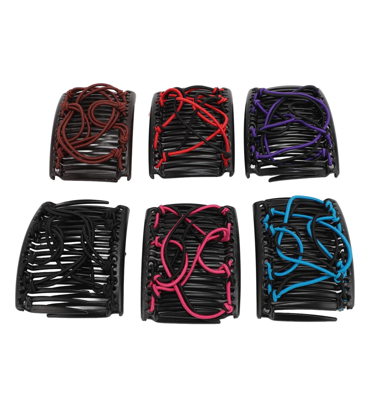 Magic Hair Comb Vintage Stretchy Double Comb Hair Forks Clips Bun Maker Women Girls Hairstyle Multipurpose Hair Accessories - Buy Online on GoSupps.com