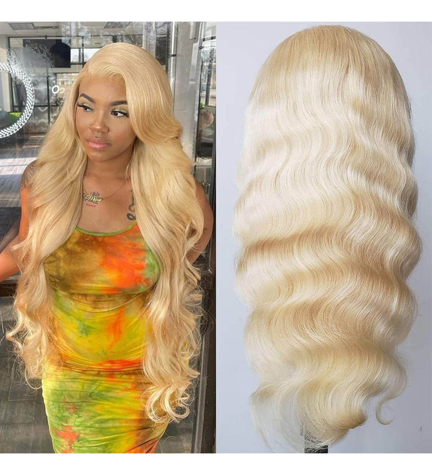 LUMIERE 613 Blonde Lace Front Wig 24 Body Wave - Brazilian Virgin Human Hair, 160% Density HD Lace Closure Wig for Black Women - Buy Online on GoSupps.com
