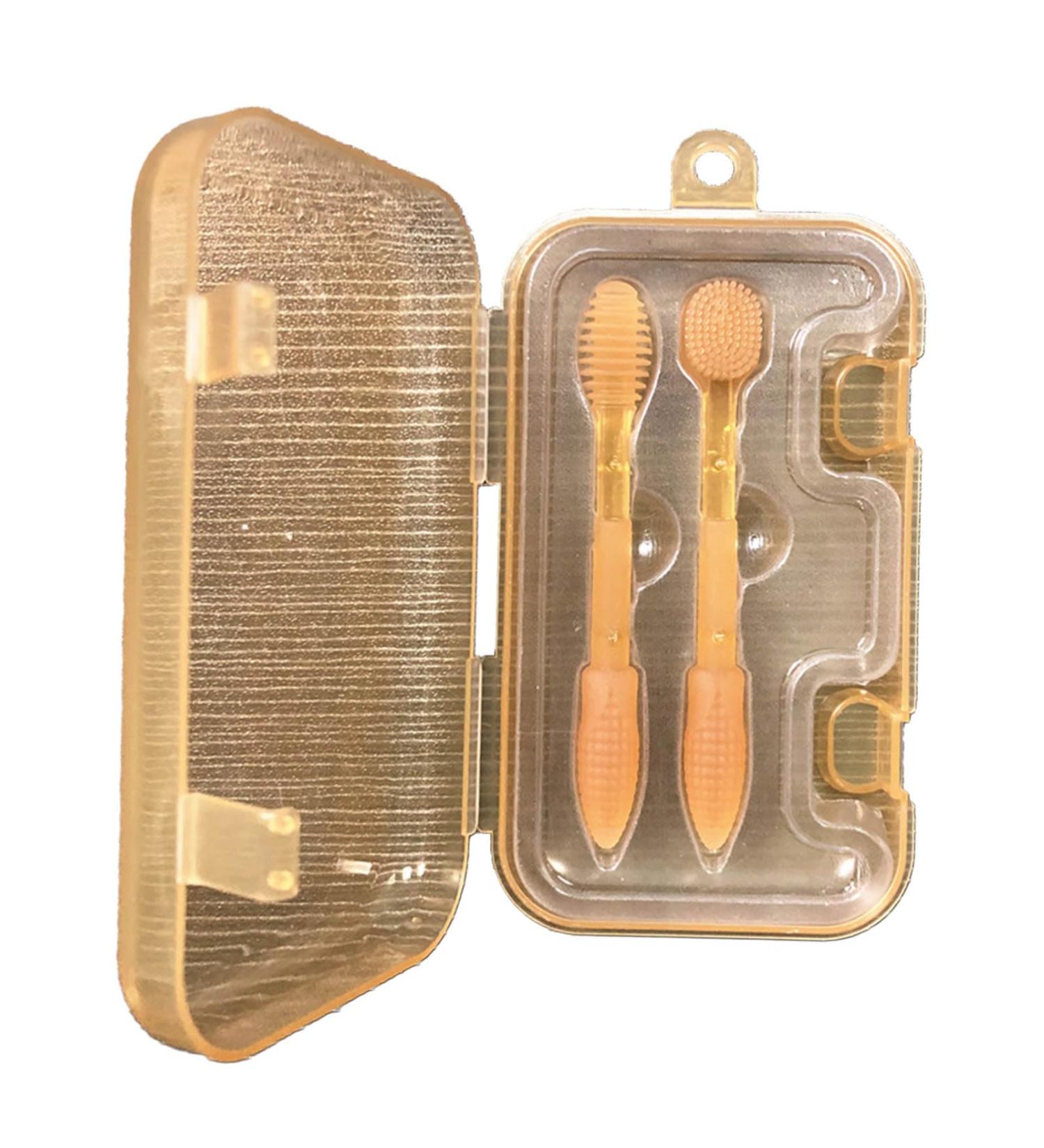 Silicone Toddler Toothbrush - Infant Gum Cleaning & Training Brush with Dust Protection - Buy Online on GoSupps.com