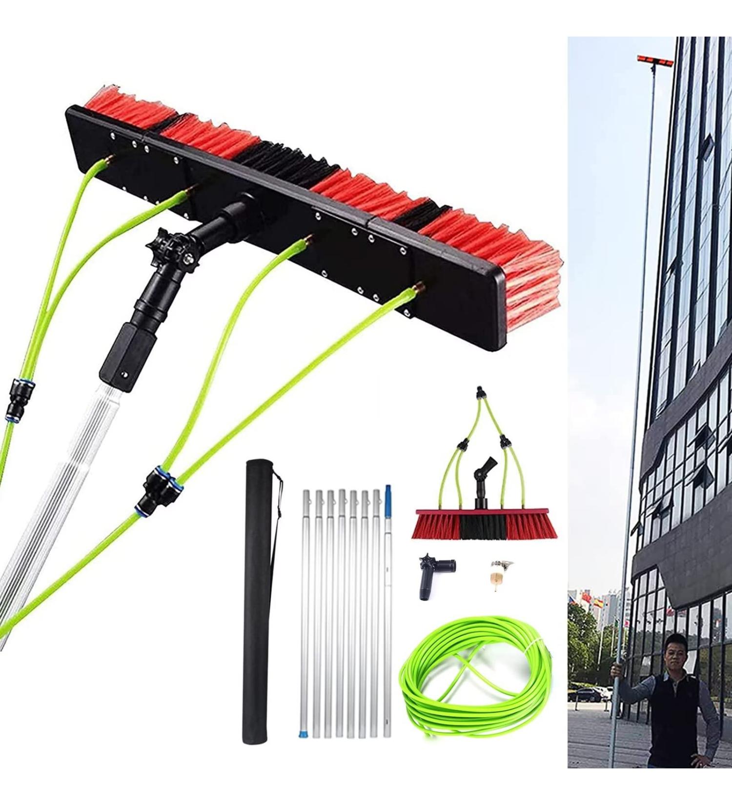 5-12M Window Brush Extendable Conservatory Roof Cleaner Telescopic Pole 6m For Photovoltaic Panel CleaningTrucks Windows(50cm Brush 6m pole) - Buy Online on GoSupps.com