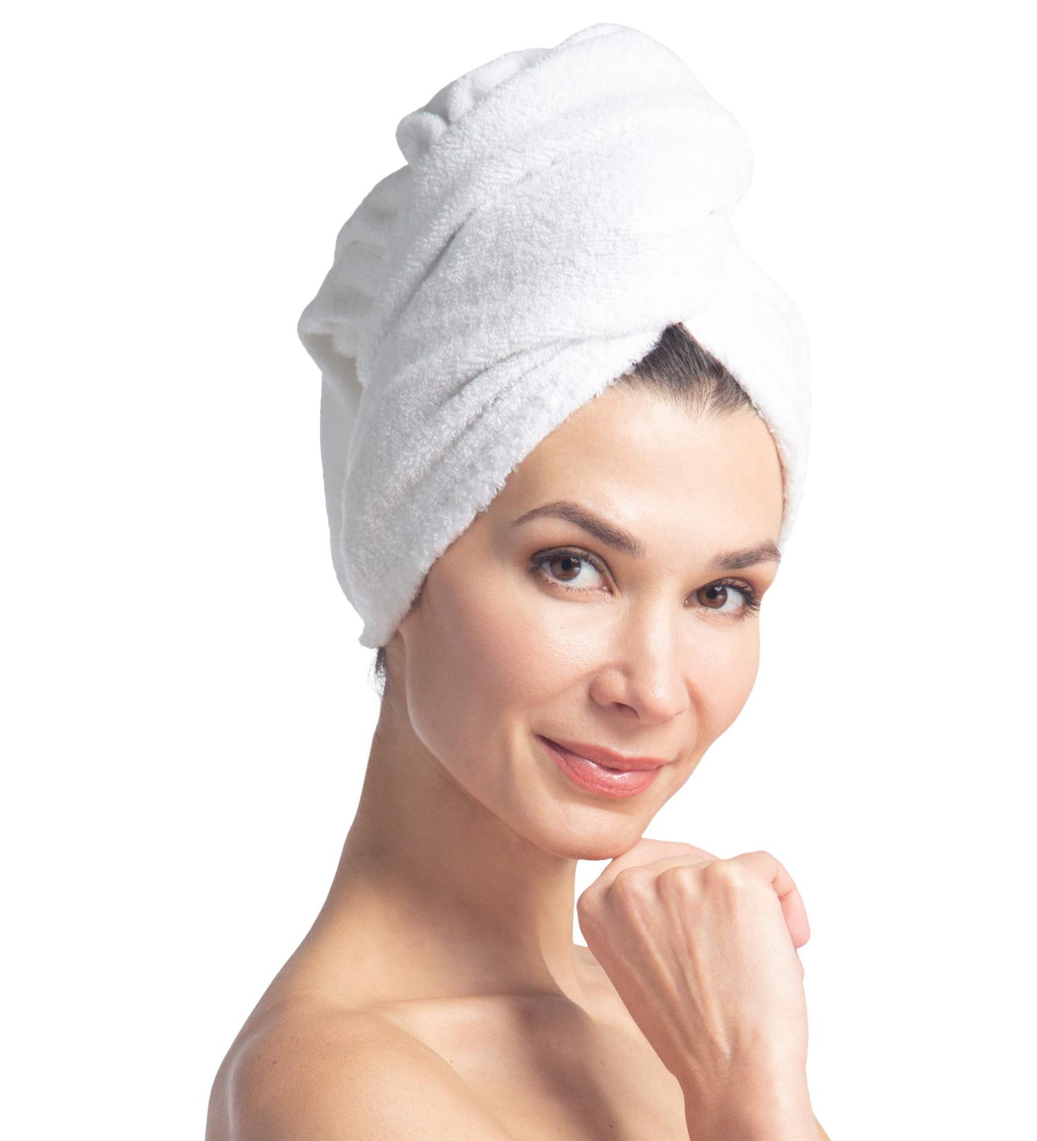 Fishers Finery Women's Terry Cloth Head Scarf - Soft Microfiber & Bamboo Viscose 19x40 | International Shipping Available - Buy Online on GoSupps.com