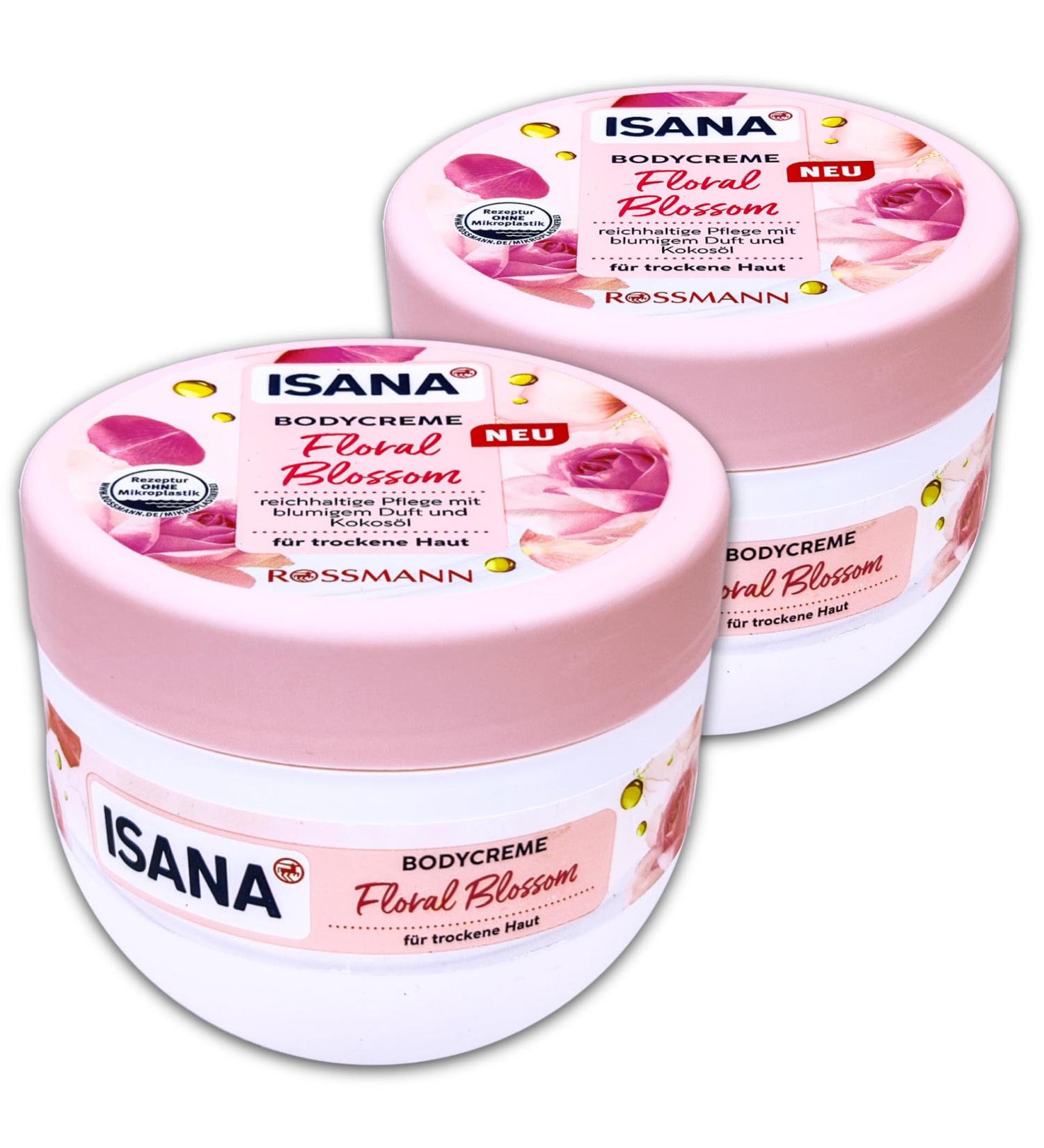 ISANA Floral Blossom Body Cream 2 x 500 ml