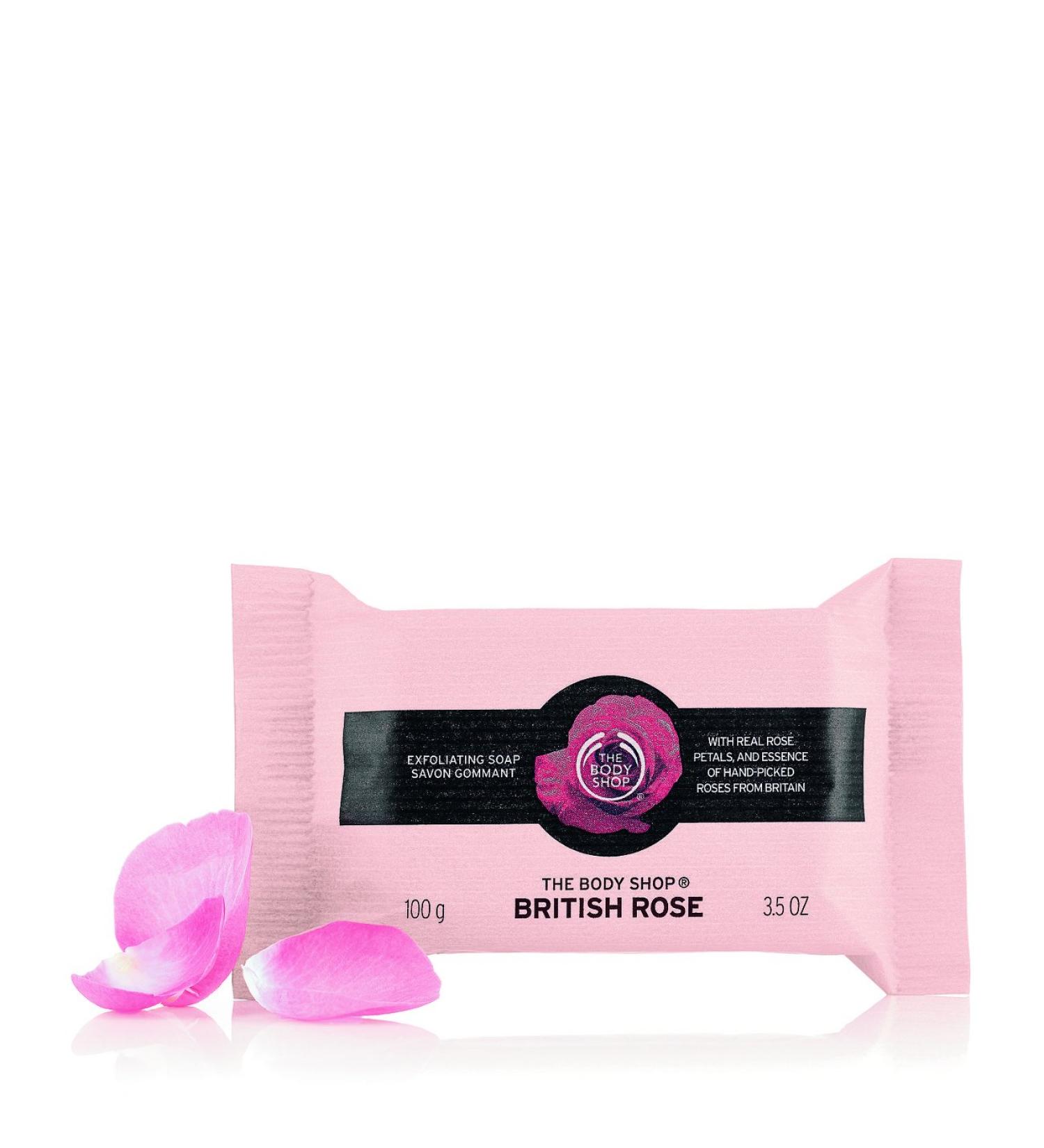 Buy The Body Shop British Rose Exfoliating Soap - 12 Pack (3.5 oz) | International Shipping Available - Buy Online on GoSupps.com