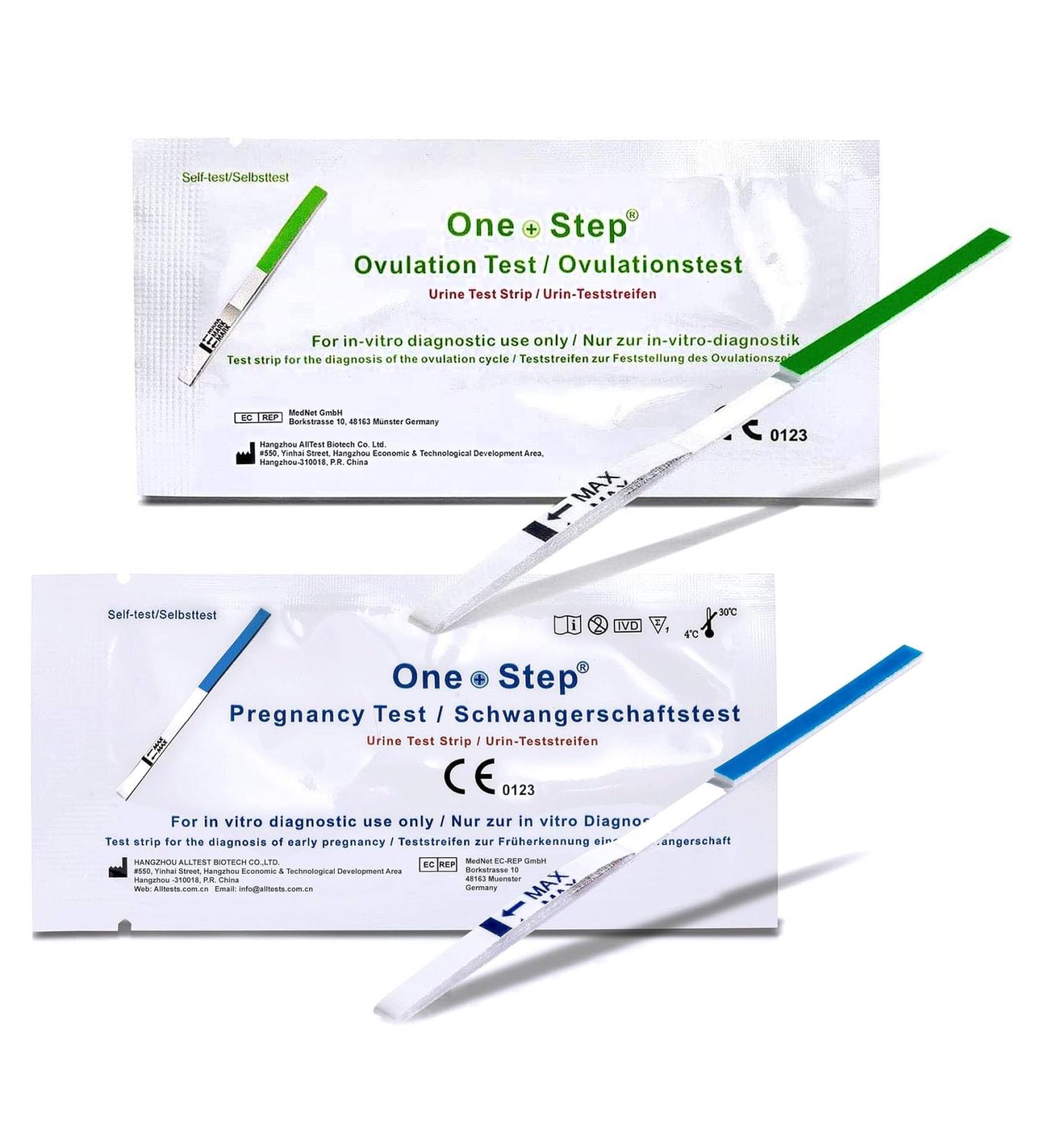 One+Step Combo Pack: 50 Ovulation Tests & 20 Pregnancy Tests - Accurate Fertility & Ovulation Testing for Women - Buy Online on GoSupps.com