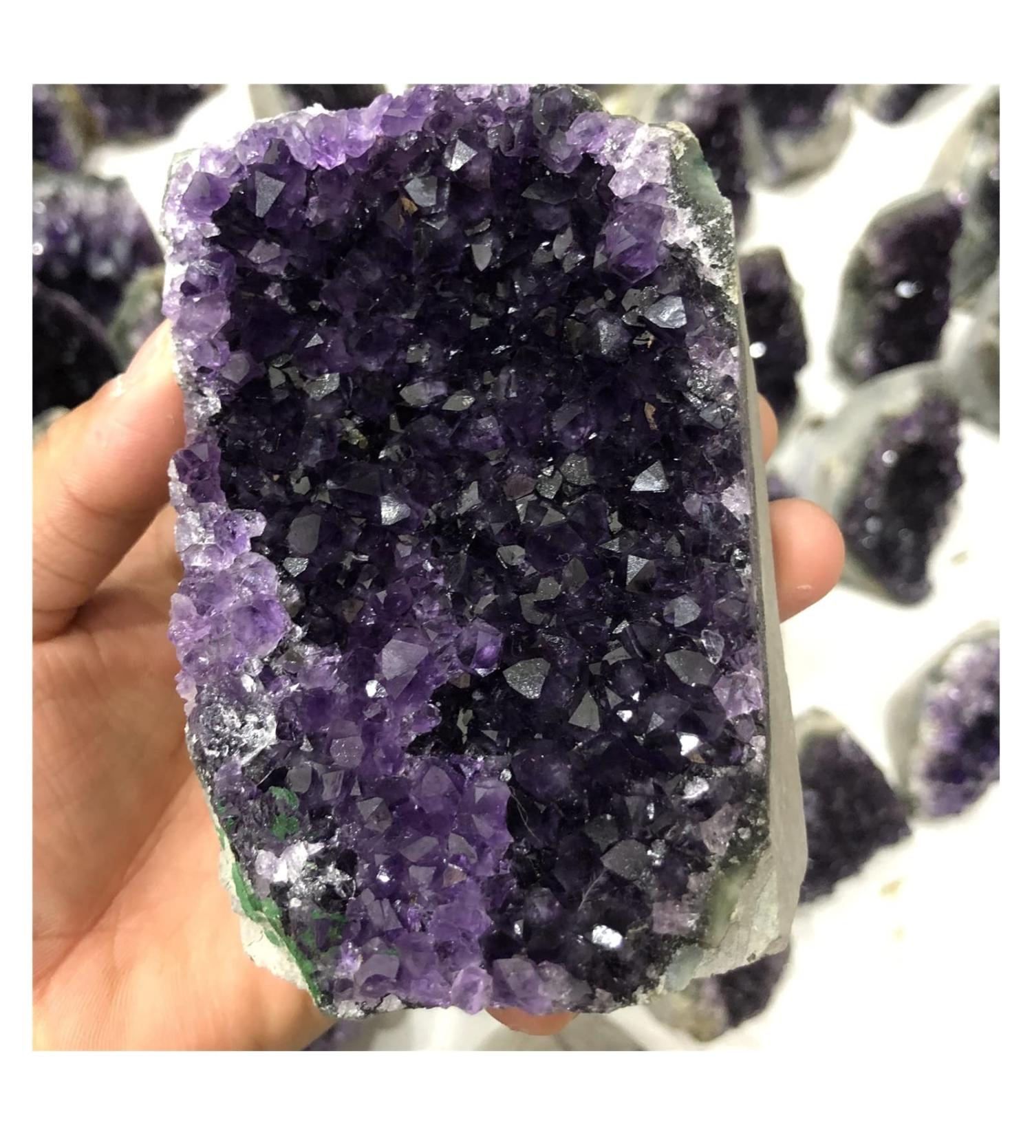 Natural Crystal Rough A Natural Amethyst Cluster of Uruguayan specimens The Perfect Cargo can purify The air and heal (Size : 800-1000g) - Buy Online on GoSupps.com