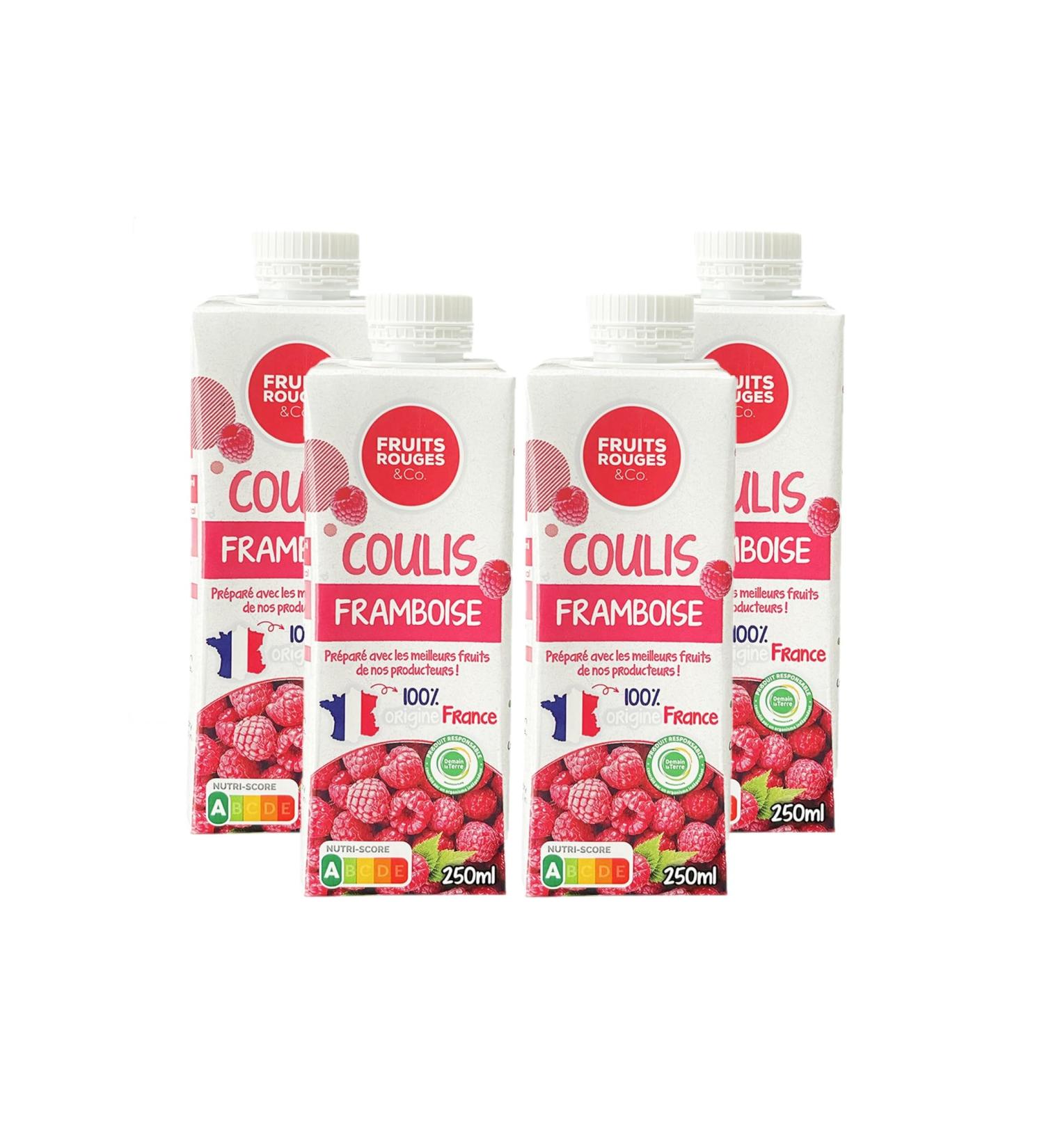 Fruit Coulis - Raspberry Set of 4 x 250g FRUITS ROUGES & Co.