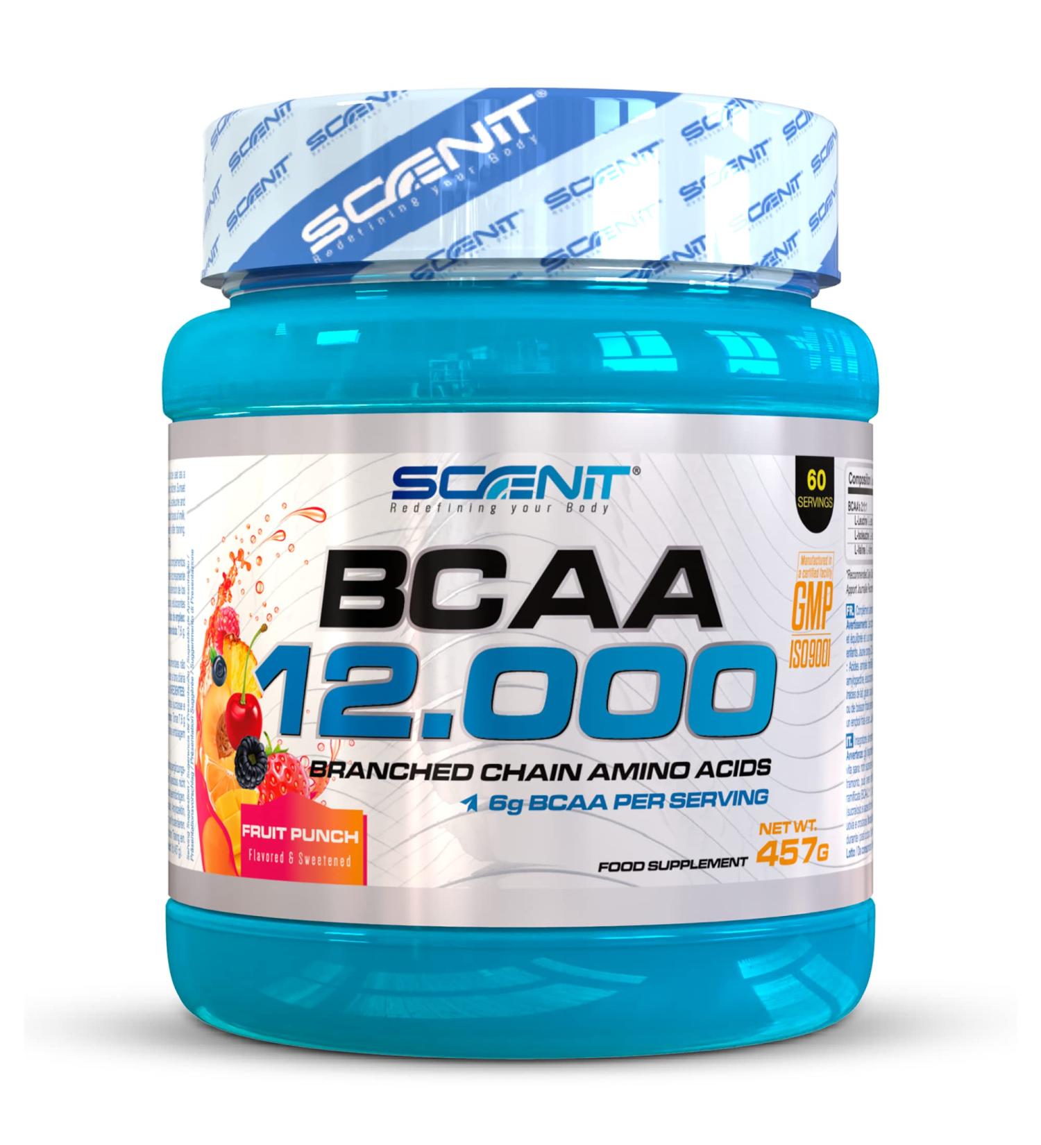 BCAA Powder - BCAA 12-457g - BCAA - Amino Acids - BCAAs Powder - Amino Acid - BCAA 2.1.1 - BCAA Amino - Amino Acid - BCA - Leucine Isoleucine Valine (Fruit Punch) - Buy Online on GoSupps.com