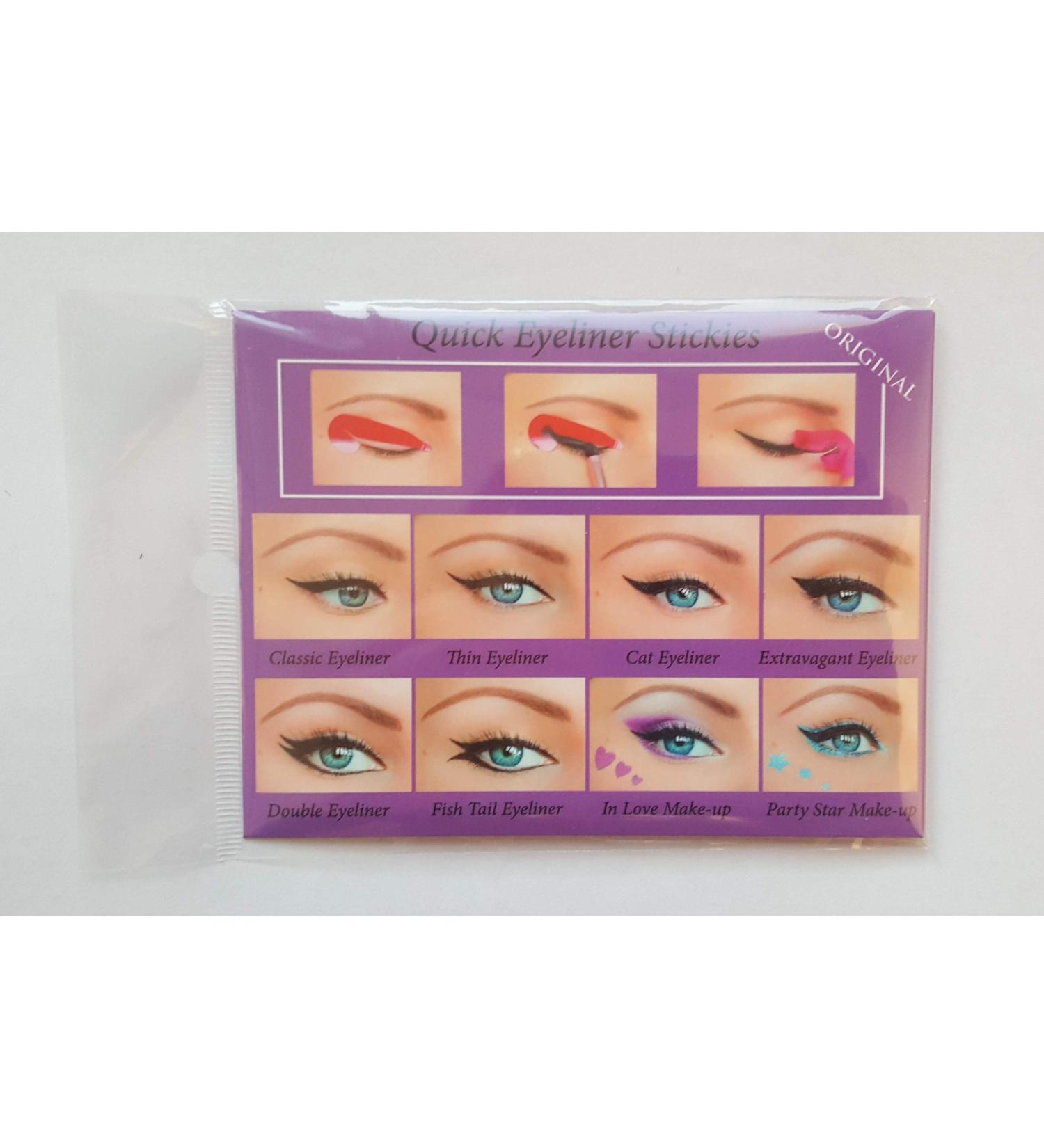 Quick Make-up Eyeliner Stickies COMPLETE SET 80 Pieces for Effortless Eye Looks | International Shipping Available - Buy Online on GoSupps.com