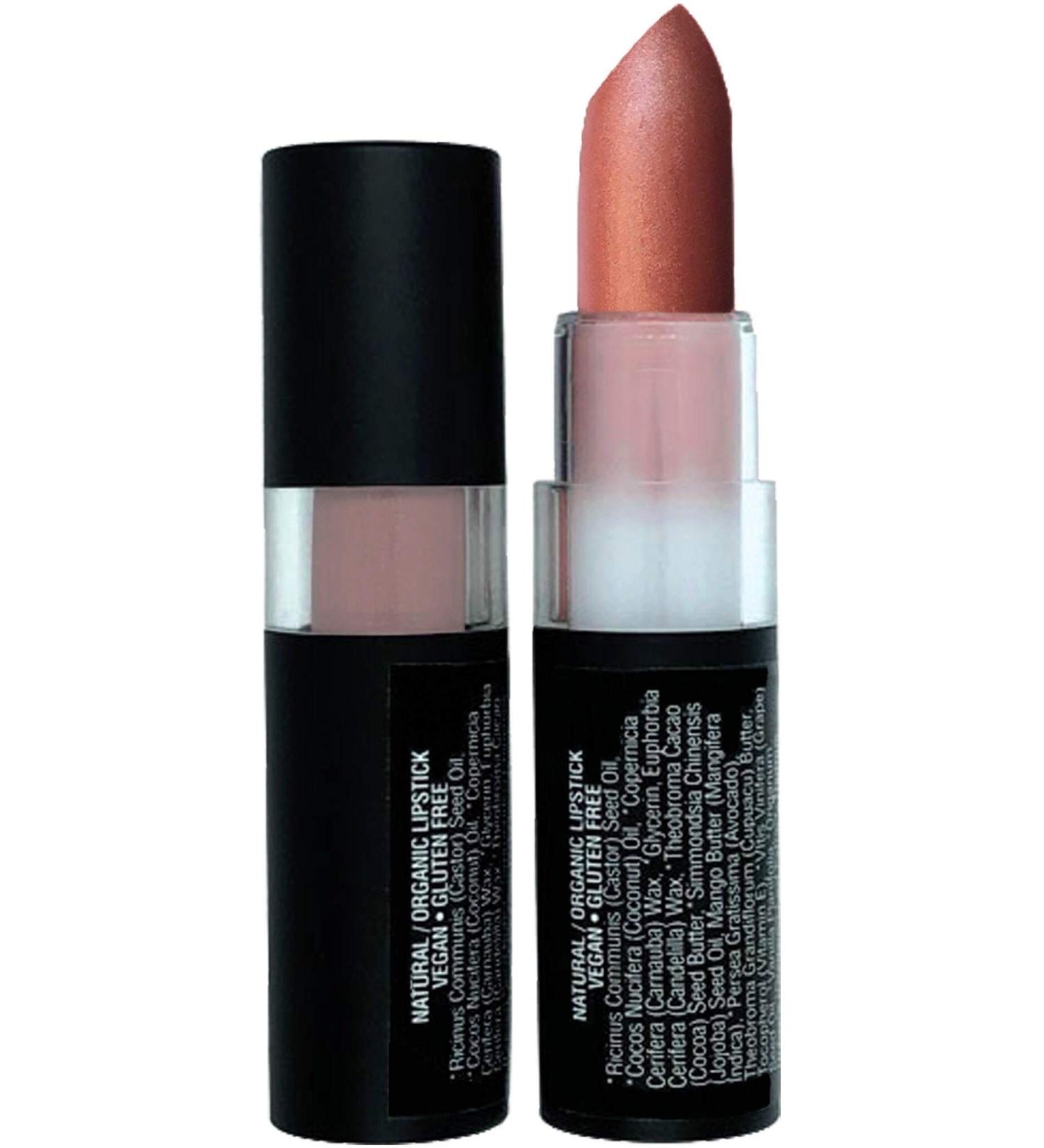 Mom's Secret Organic Vegan Lipstick | Gluten-Free & Cruelty-Free | Made in USA (Hibiscus) | 0.15 oz - Buy Online on GoSupps.com