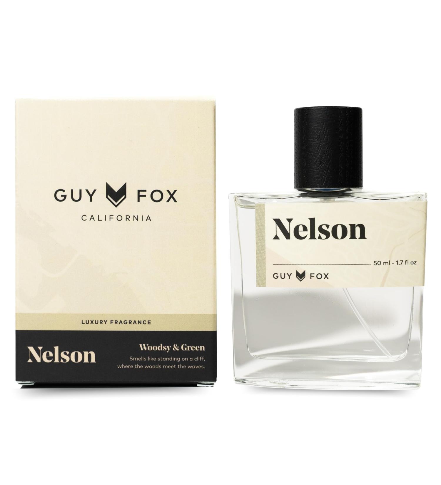 GUY FOX - Nelson - Cologne For Men | Eucalyptus Sandalwood & American Cedar | Fresh Woodsy Aromatic Men's Cologne | Men's Fragrance | 1.7 Fl Oz - Buy Online on GoSupps.com