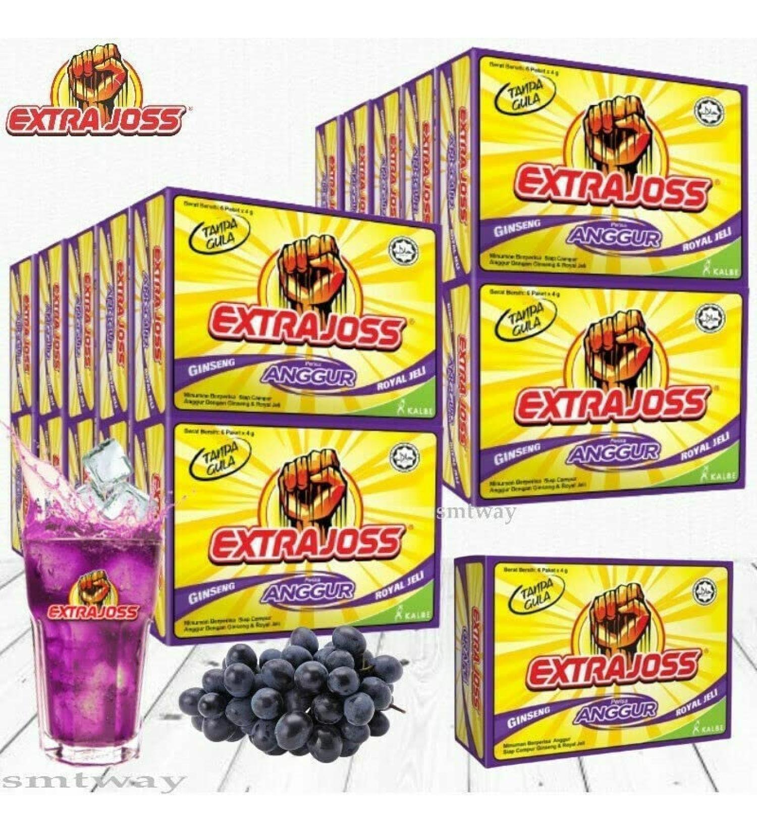 Grape Flavor Extra Joss - Energy Drink (12 Sachets) Shot Powder Drink Ski Party - Buy Online on GoSupps.com