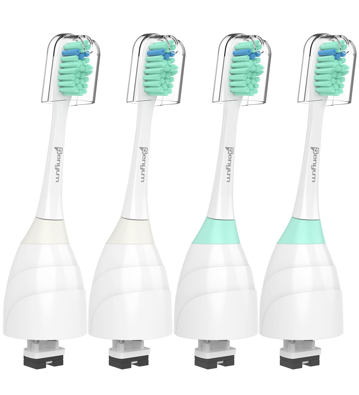 Senyum Replacement Heads for Philips Sonicare E-Series Toothbrush - 4 Pack - Buy Online on GoSupps.com