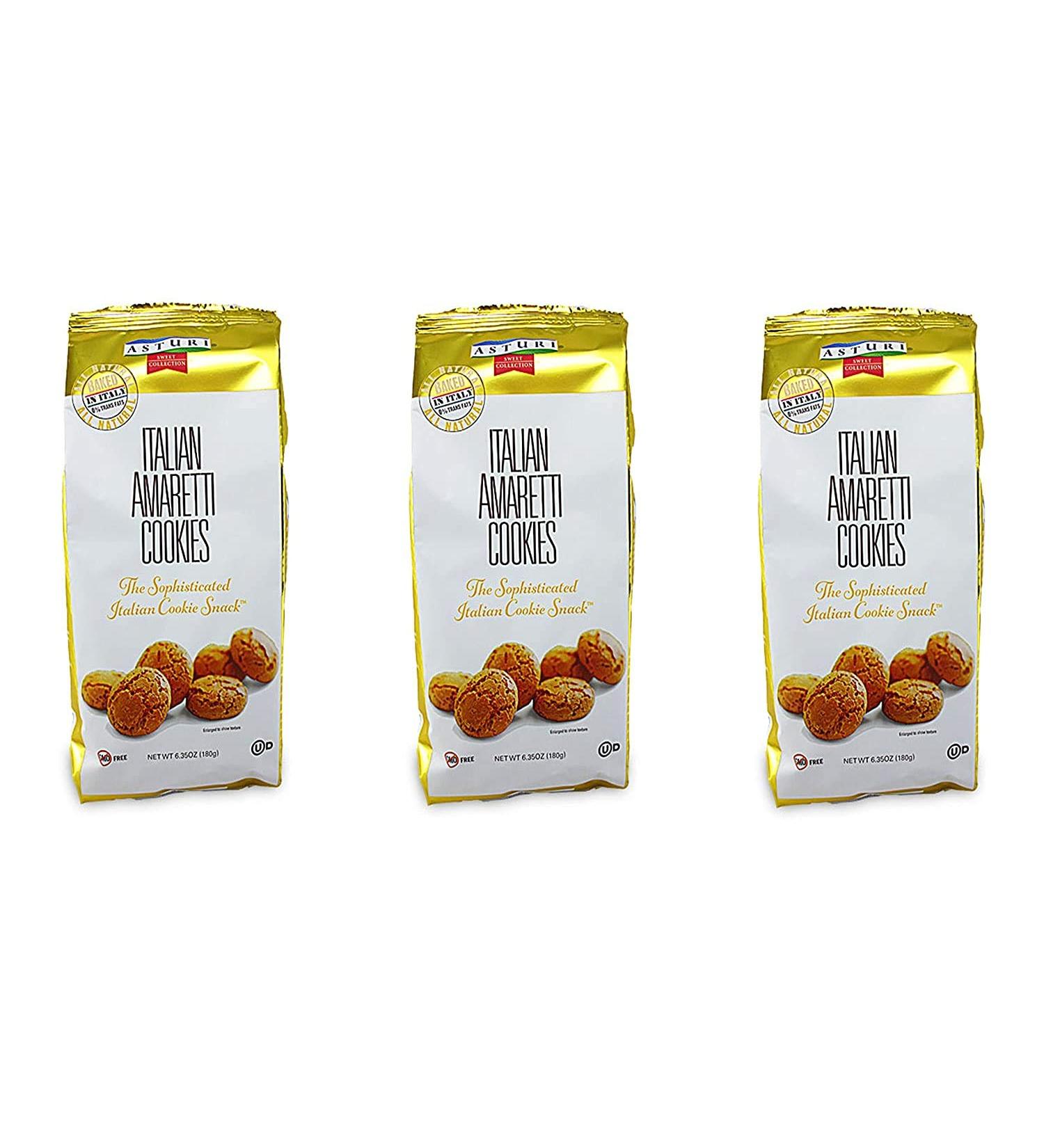 Authentic Italian Amaretti Cookies - 6.35oz (Pack of 3) - Buy Online on GoSupps.com