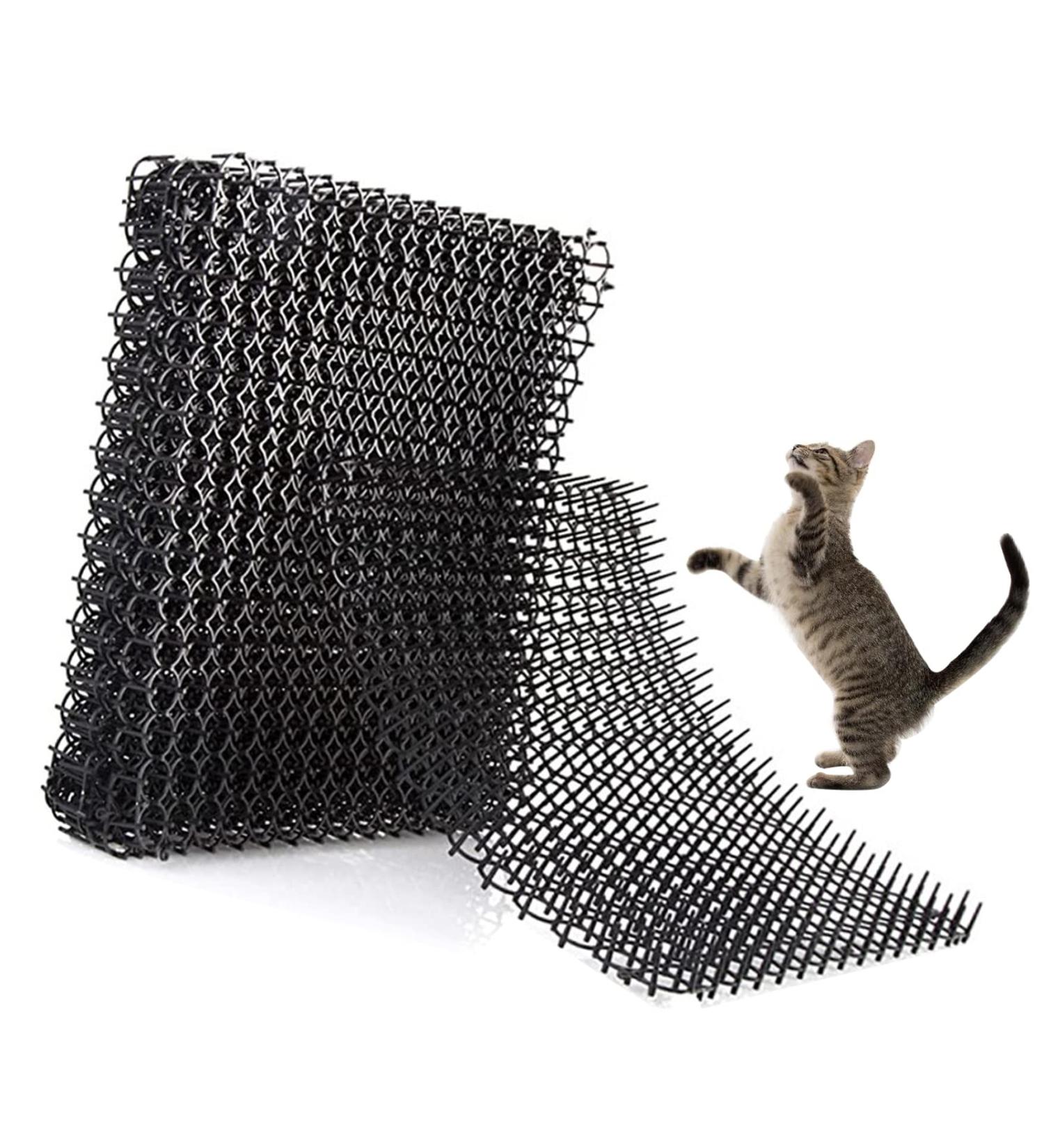 Set of 12 HZXMKB Cat Repellent Outdoor Indoor Scat Mats - Garden Plastic Spikes Scratch Network - Stop Dogs and Cats - Animal Barrier - Buy Online on GoSupps.com
