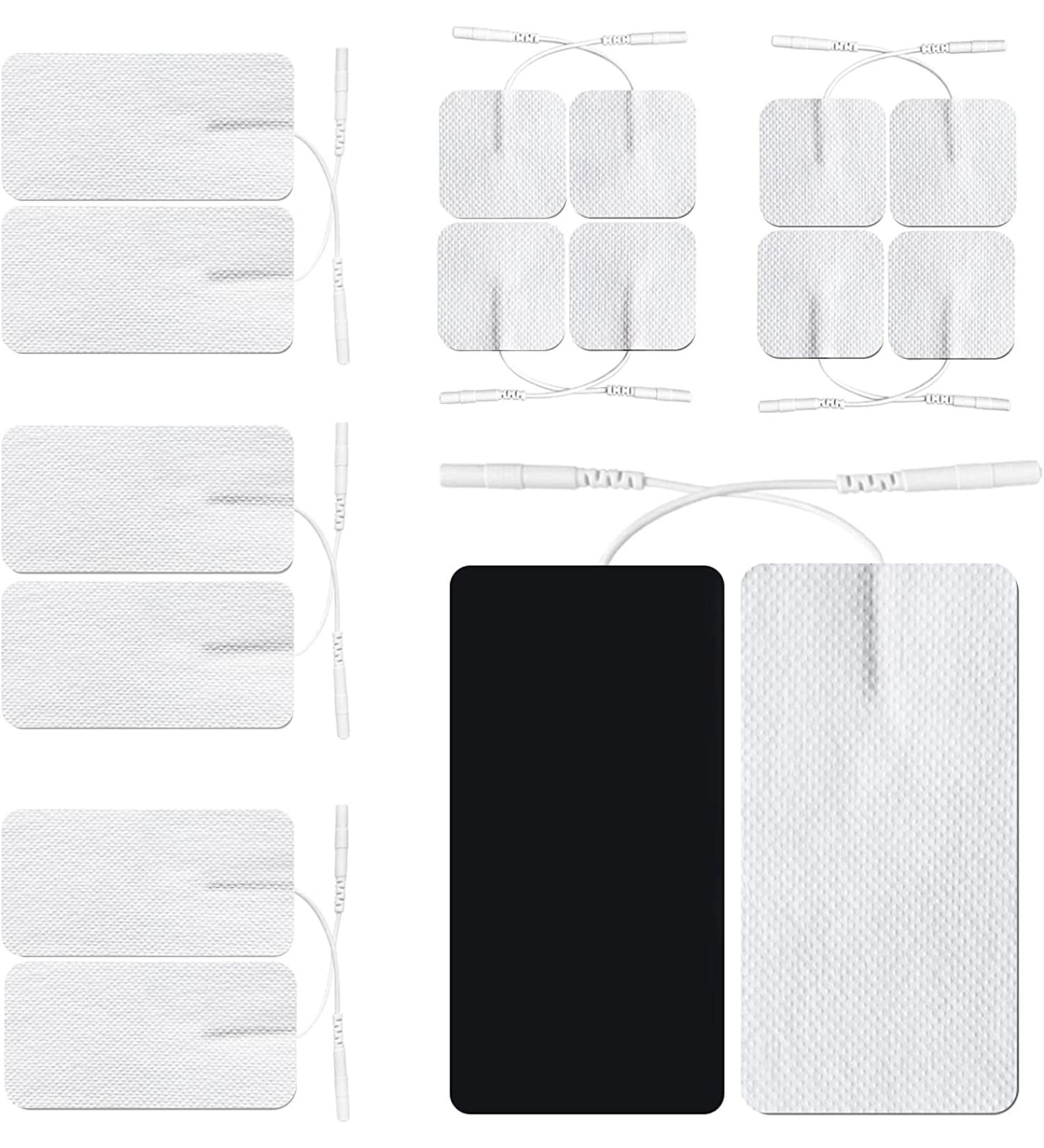 16Pcs Combo Replacement Pads for TENS Unit | Upgraded Sticky & Reusable Electrodes Patches | Latex-Free & Compatible with AUVON TENS & TENS 7000 | Electrotherapy Pads Up to 45 Uses - Buy Online on GoSupps.com