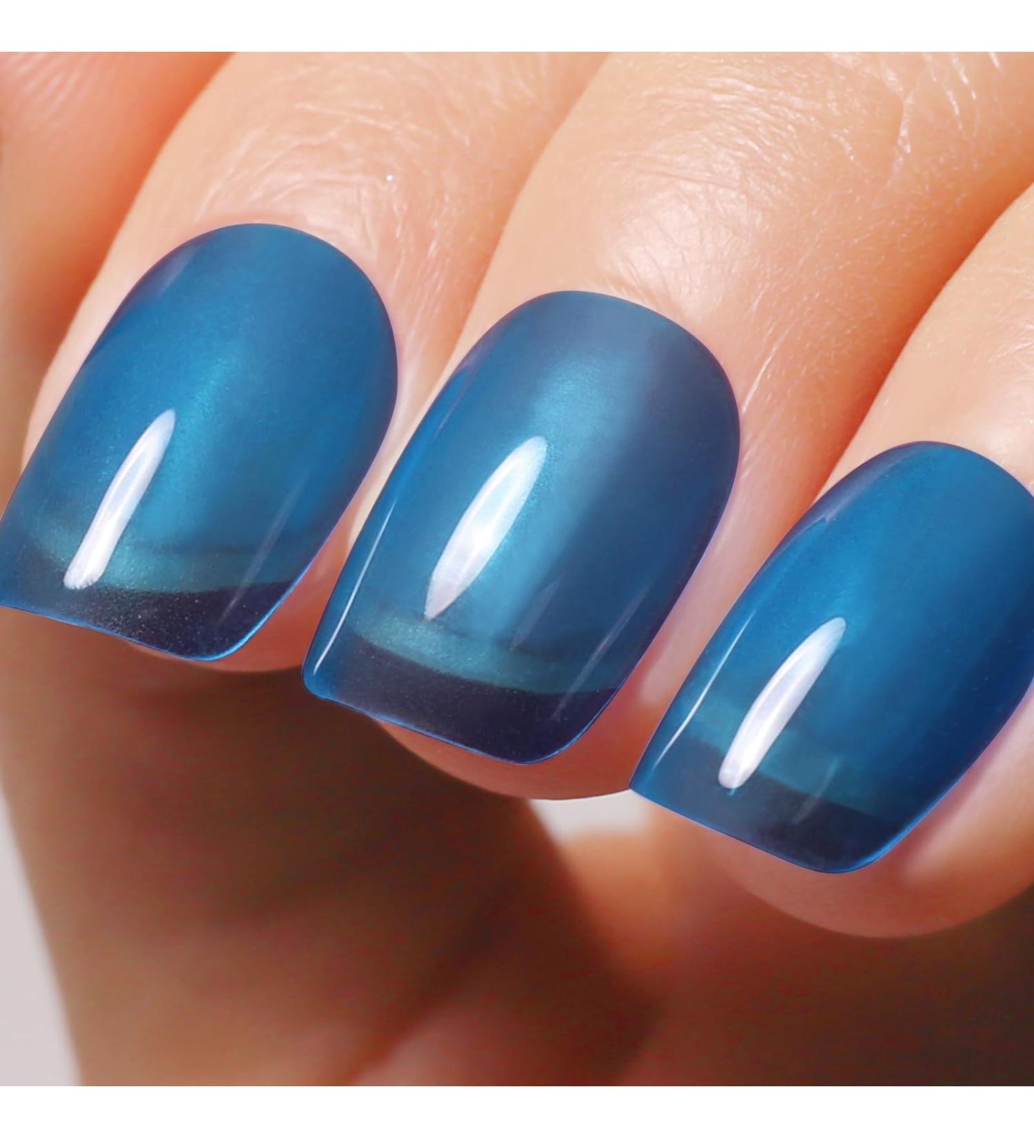 Ozzeal Jelly Gel Nail Polish Royal Blue Jelly Nail Polish Gel Translucent Sheer Spring Summer Nail Gel Polish Soak off UV LED Light for Nail Art DIY Manicure 15ML - Buy Online on GoSupps.com