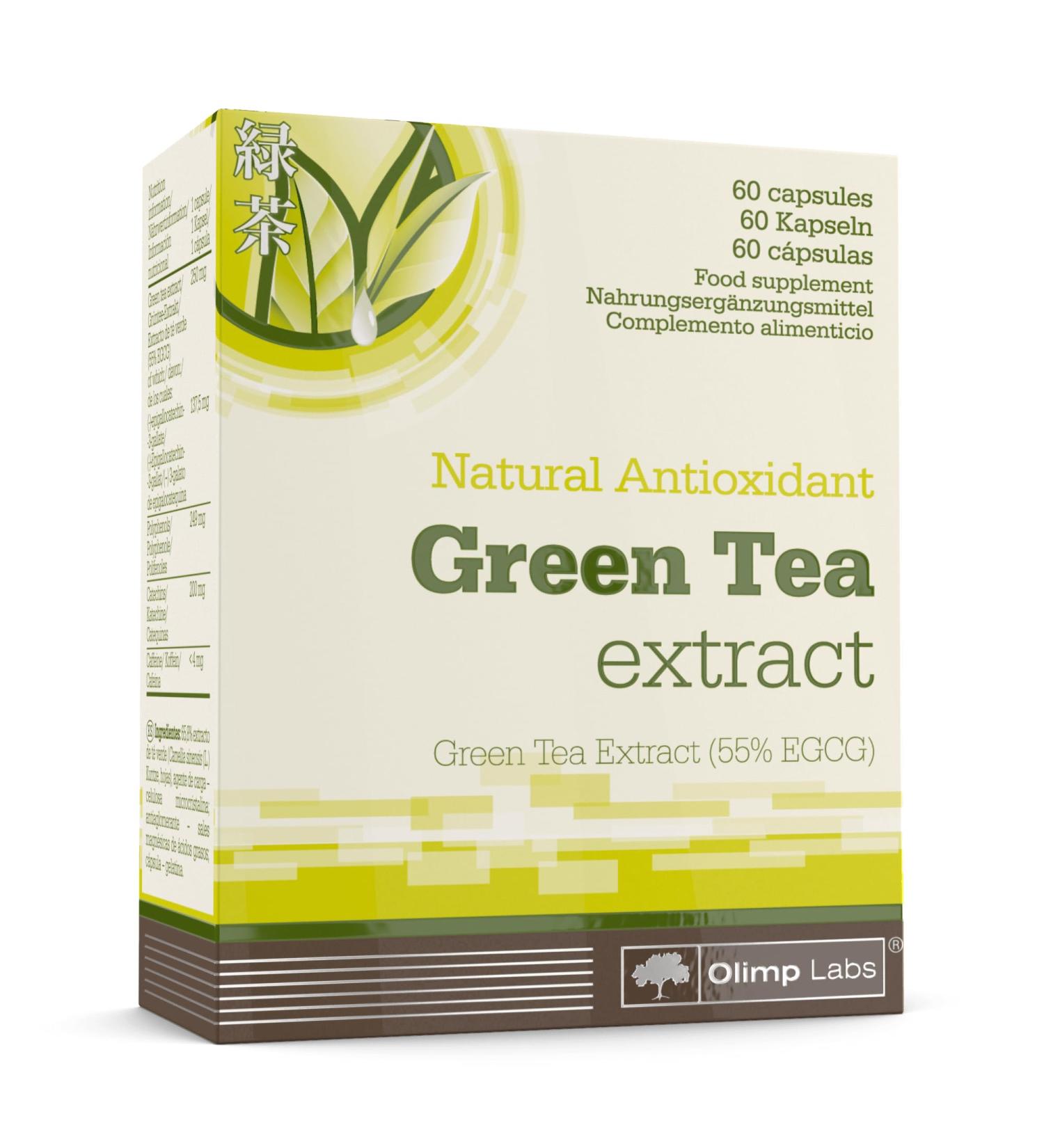 Olimp Green Tea Extract - 60 Capsules Blister Box | Premium Weight Loss & Antioxidant Support | International Shipping Available - Buy Online on GoSupps.com