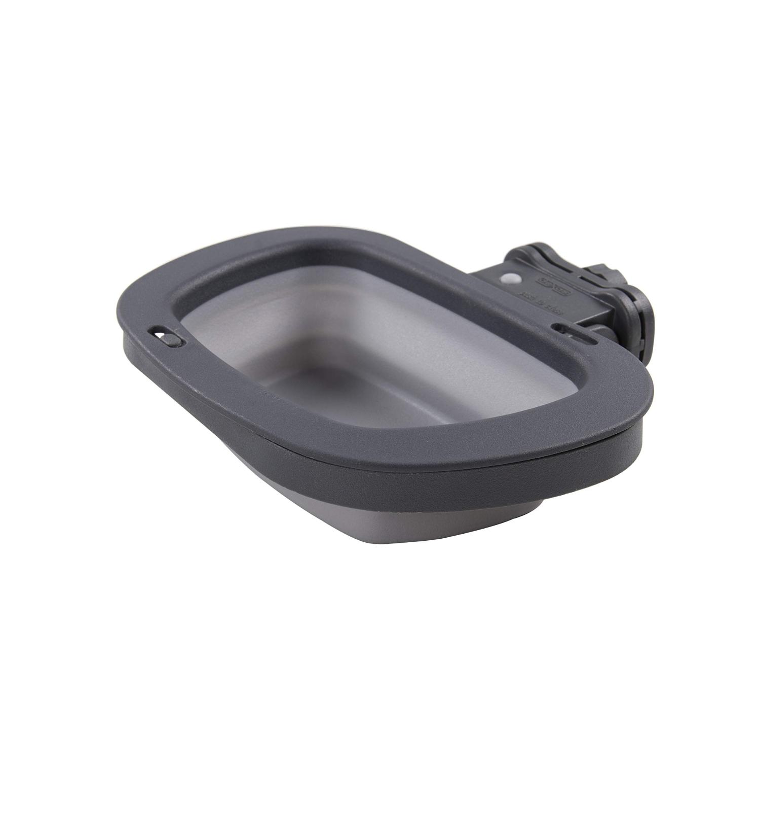Dexas Collapsible Kennel Bowl - 2.5 Cups Light Grey Medium - Portable Pet Dish for Travel & Outdoor Use - Buy Online on GoSupps.com