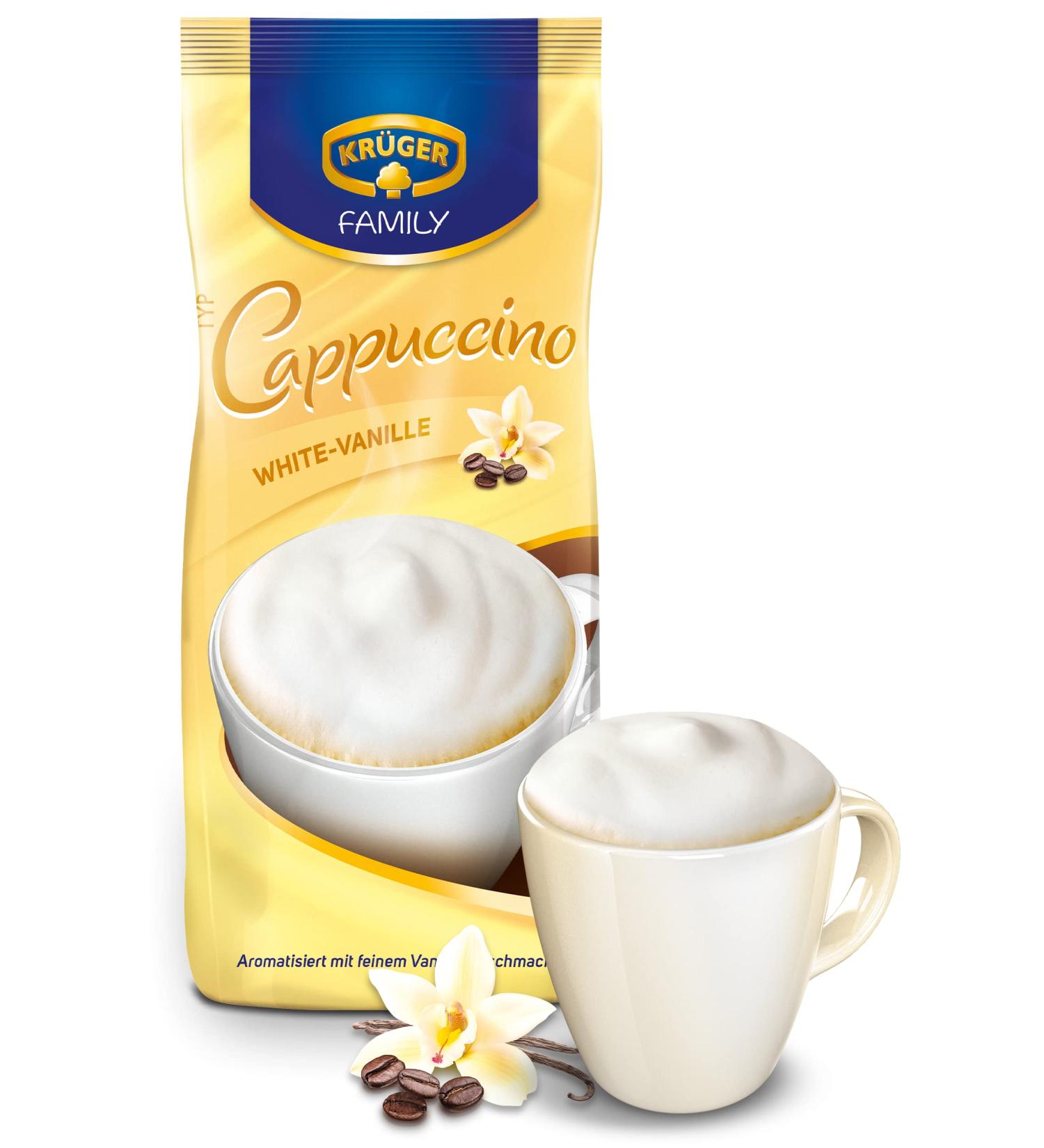 KR GER Family Cappuccino White 500g - Premium Instant Coffee | Buy Online for International Shipping - Buy Online on GoSupps.com