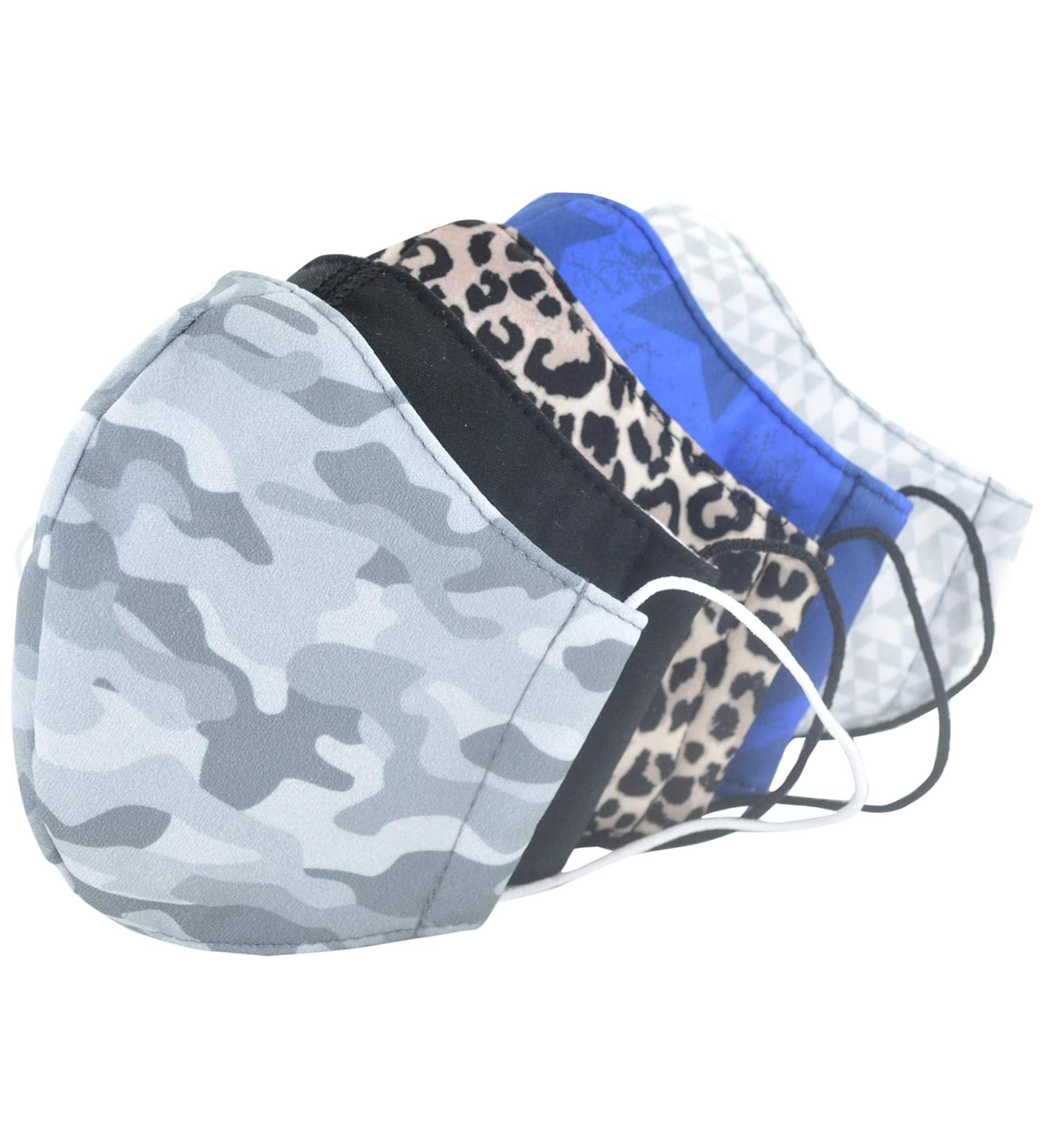 Comfort Concept 5-Piece Reusable Hygienic Masks Trendy Patterns Three-Layer Protection for Women & Children Size M - Buy Online on GoSupps.com