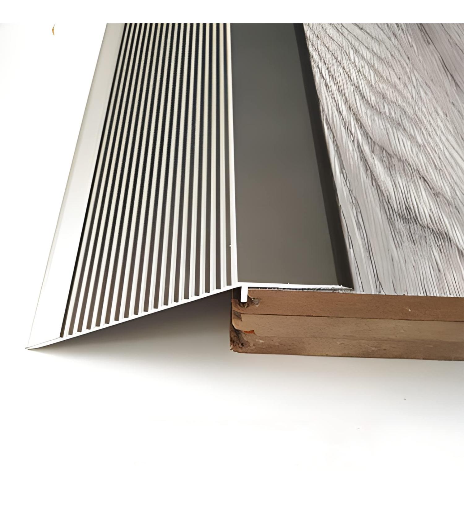 Doorway Floor Transition Strip Wide 10cm Carpet to Tile Threshold Aluminum/Metal Edge Trim Molding with Non Slip Surface Ramp Reducer Easy to Install (Color : Gray Size : Length 95cm (37.4in)) Length 95cm (37.4in) Grey - Buy Online on GoSupps.com