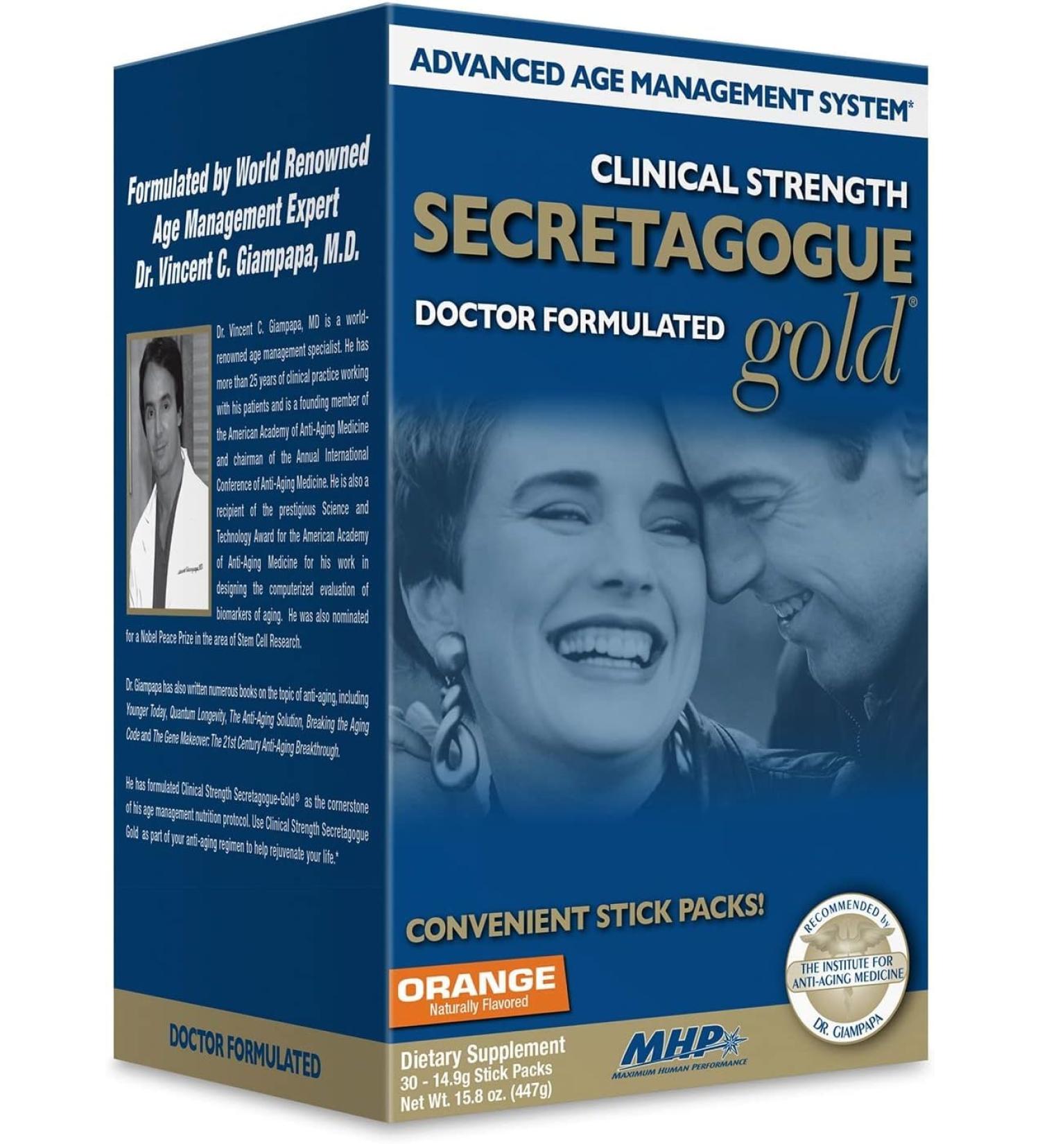 MHP Secretagogue Clinical Strength-Gold Orange 30 Count - Buy Online on GoSupps.com