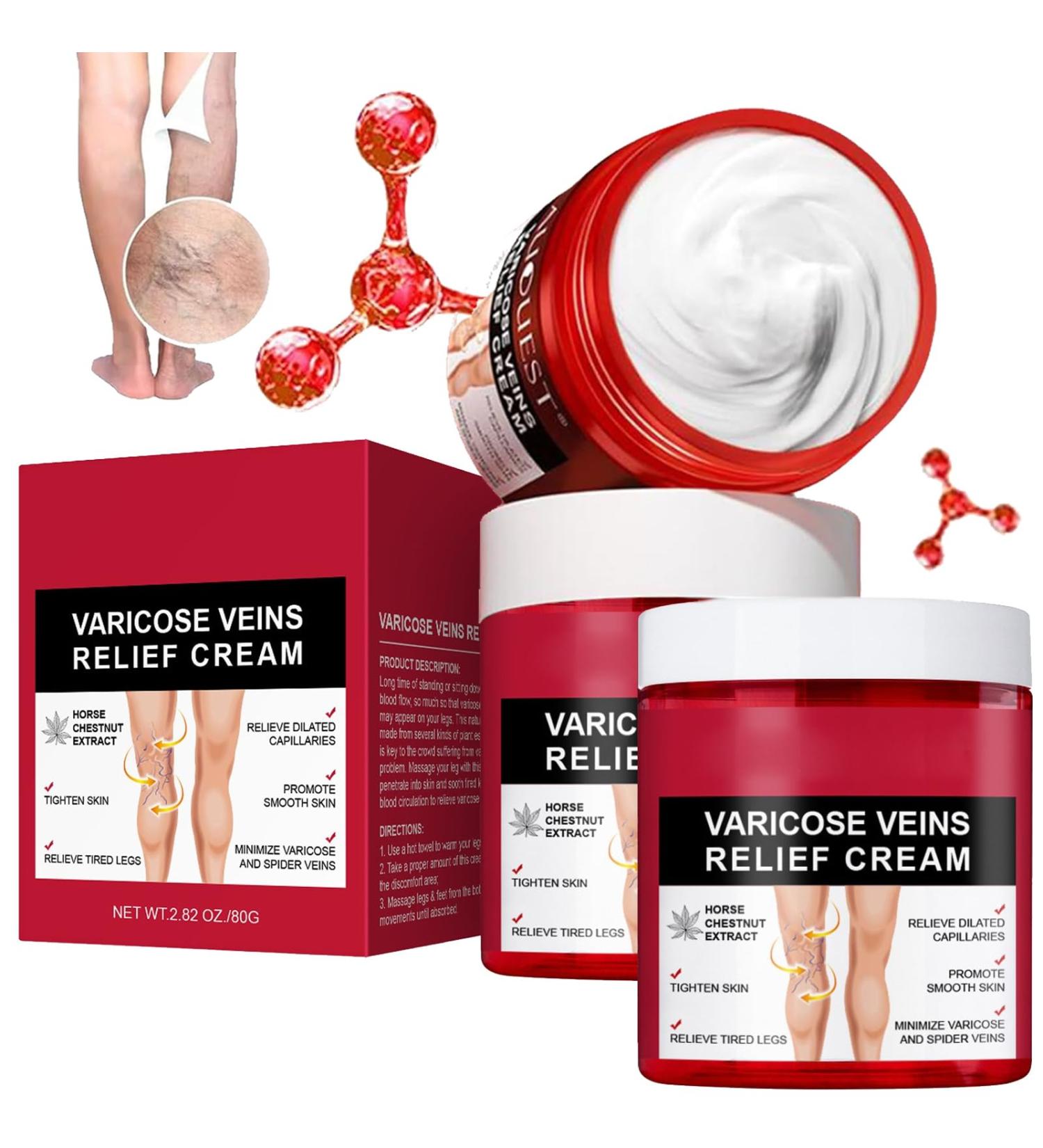 3-Pack Krampfade Cream for Legs | Varicose Veins Relief | All Skin Types | Arm & Feet Care - Buy Online on GoSupps.com