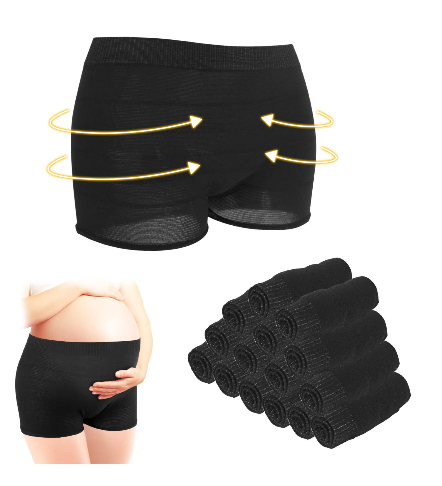 CARER BEAUTY Postpartum Panties 15pcs - Women's Maternity Disposable High Waist Underwear for Recovery - Seamless & Soft - C-section Recovery - L Black - Buy Online on GoSupps.com