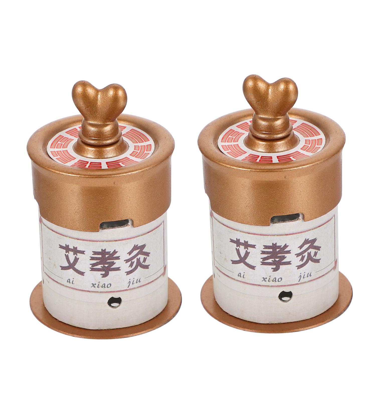 Gatuida Moxibustion Box Set - Chinese Moxa Roll Acupuncture Belt - Health & Wellness Tool - Moister Burner - PP Container 7.5x5cm Brown - Buy Online on GoSupps.com