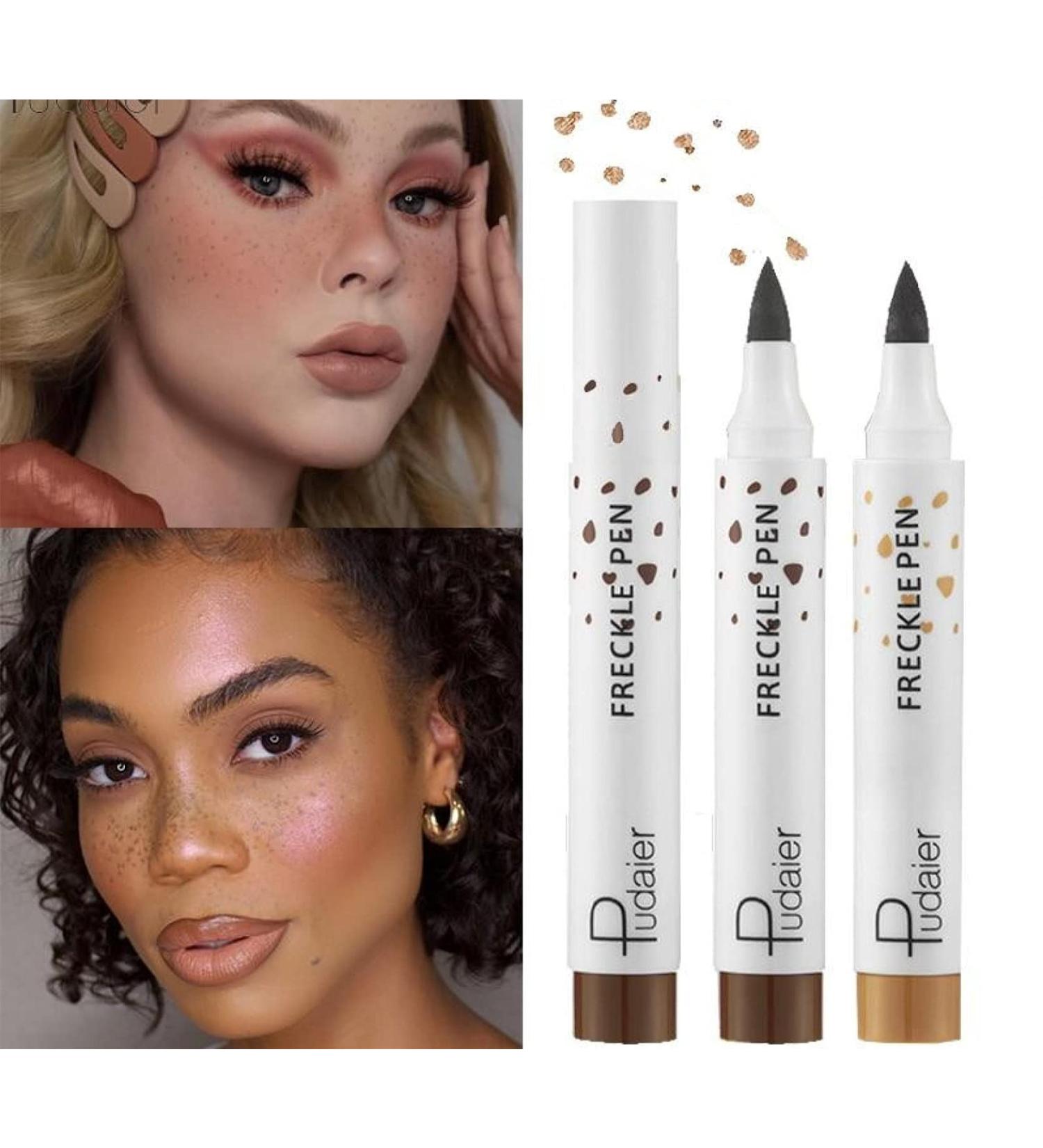 Natural Freckle Pen | Waterproof Faux Freckles Makeup | 2PCs Abbey Point Dot Spot Pen for Women - Buy Online on GoSupps.com