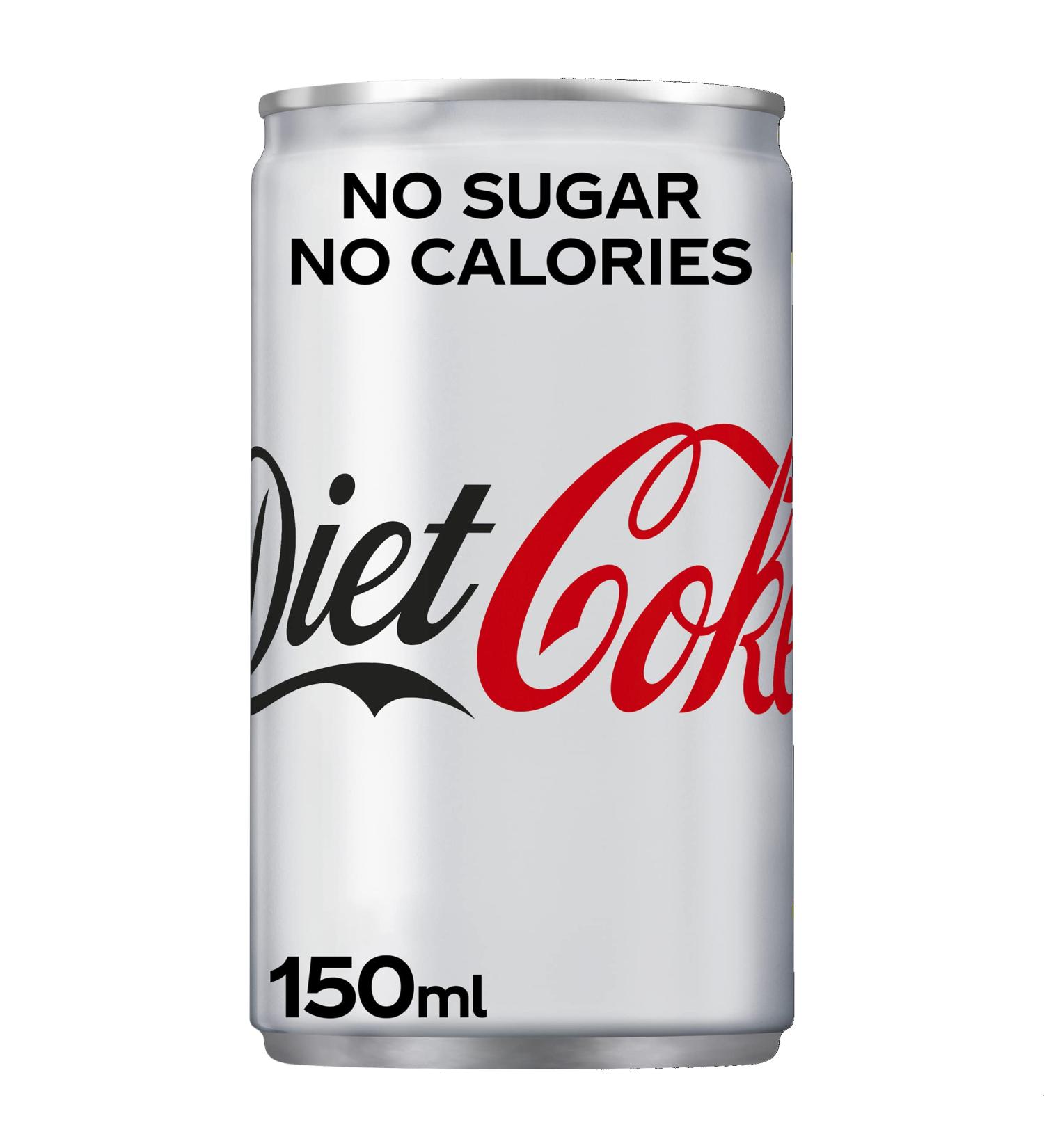 Diet Coca Cola Coke 24 x 150ml Cans