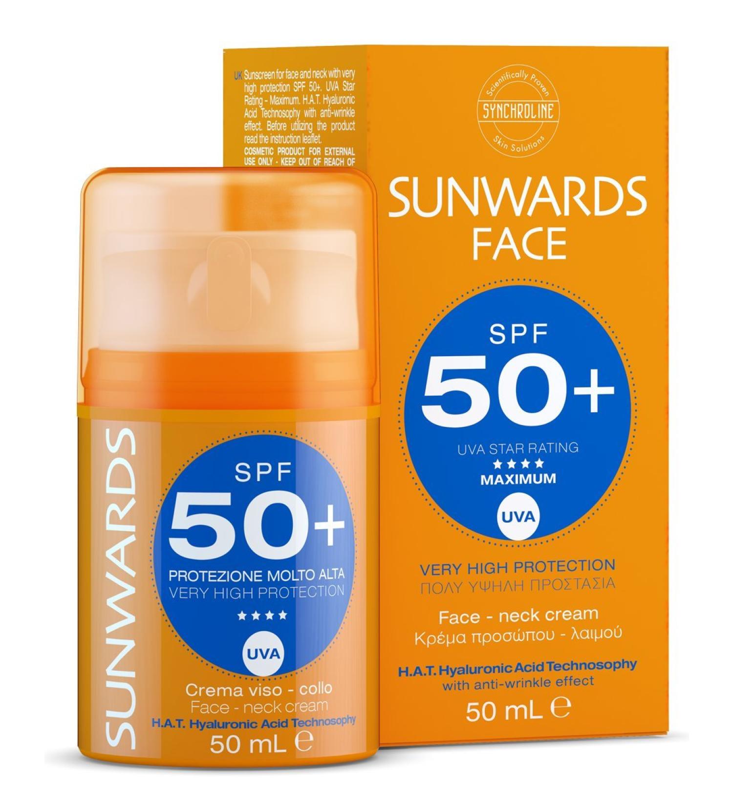 SUNWARDS SPF 50+ face and neck cream 50 ml - Buy Online on GoSupps.com