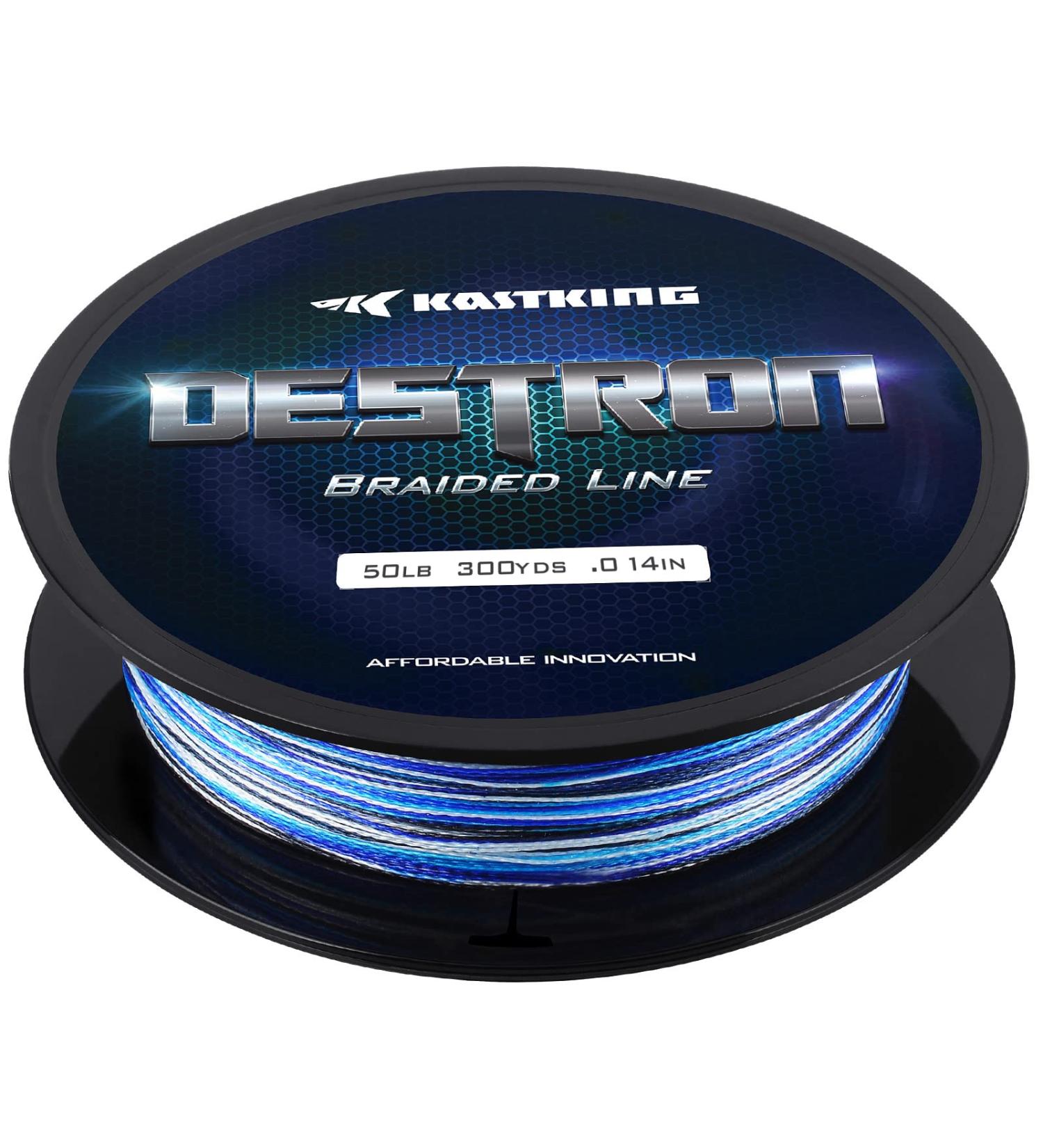 KastKing Destron Braided Fishing Line 150 yds 6lb - Ultra-Thin | Abrasion Resistant Superline with Improved Knot Strength - Buy Online on GoSupps.com