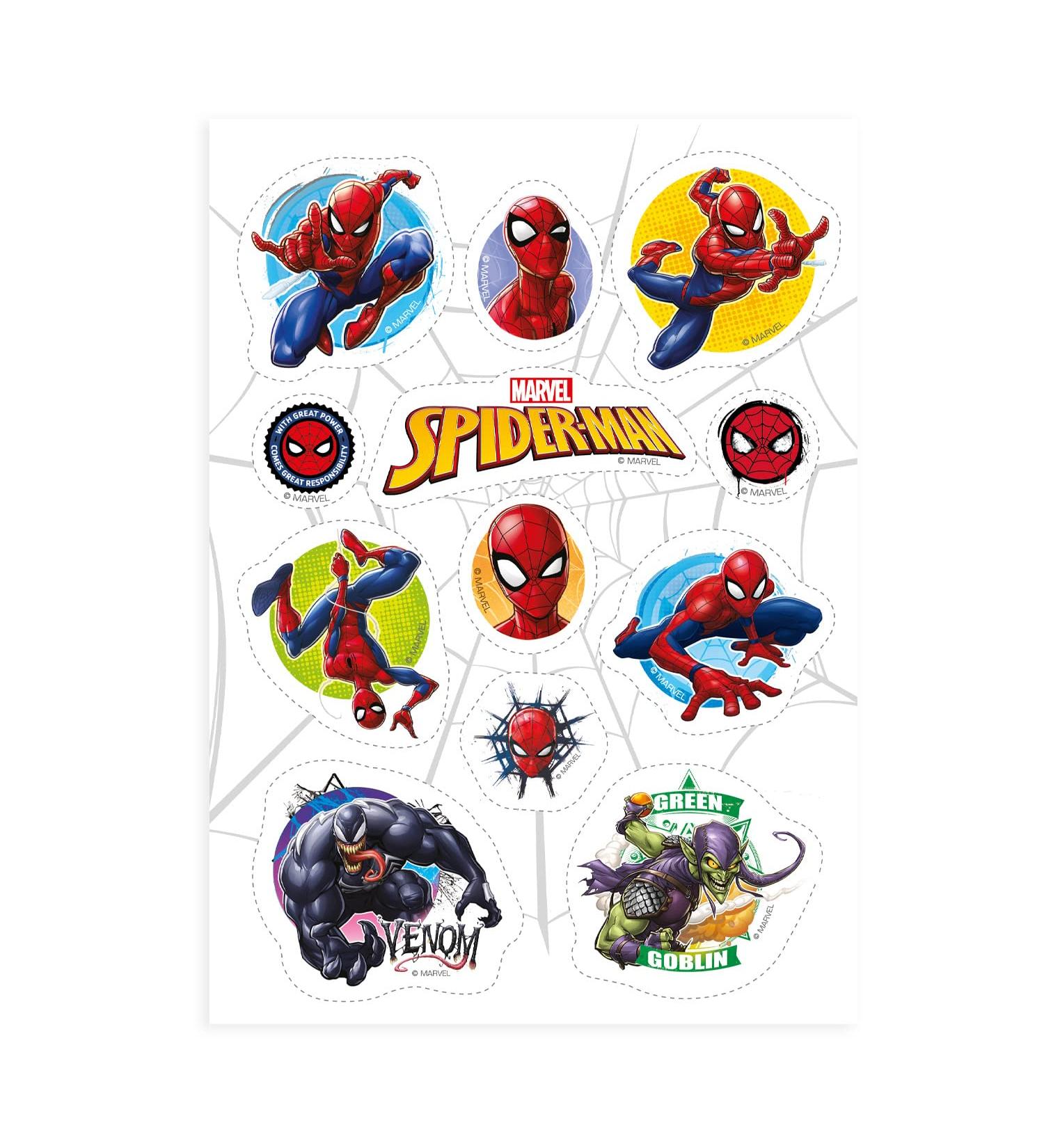 Dekora for Spiderman fans Edible Cake Cupcake Decorations 12 Designs Licenced Product. - Buy Online on GoSupps.com