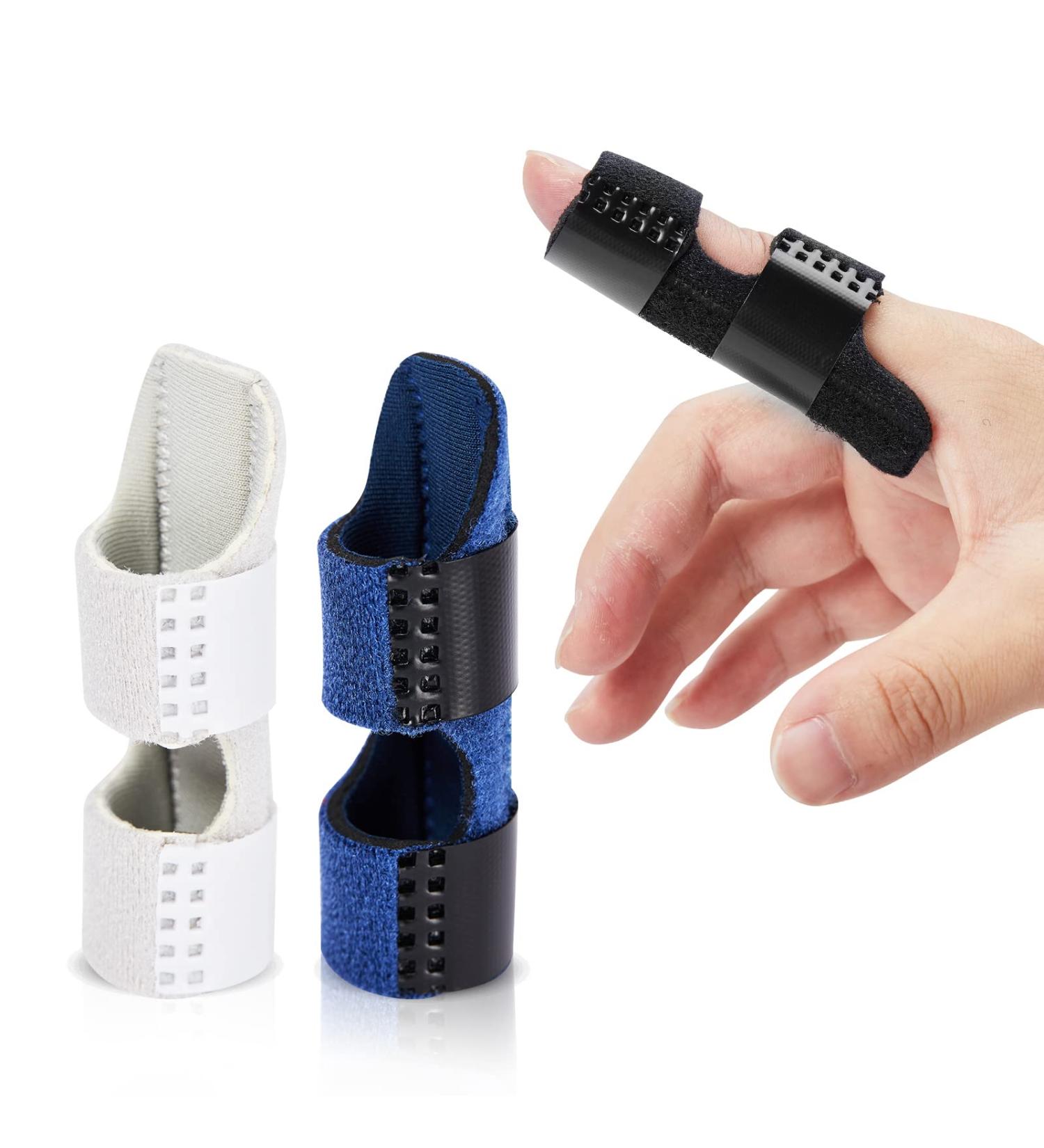 Adjustable Finger Splints (3PCS) - Support Braces for Trigger Finger, Arthritis, and Broken Fingers - Ideal for Index, Middle, and Ring Finger Immobilization - Buy Online on GoSupps.com