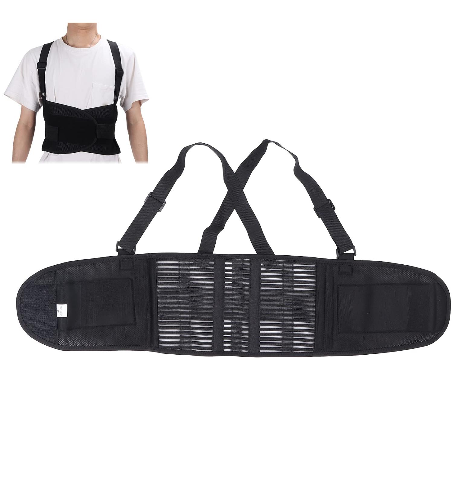 Back Support for Heavy Lifting | Industrial Support Belt with Shoulder Straps for Construction & Warehouses - Shop Now! - Buy Online on GoSupps.com