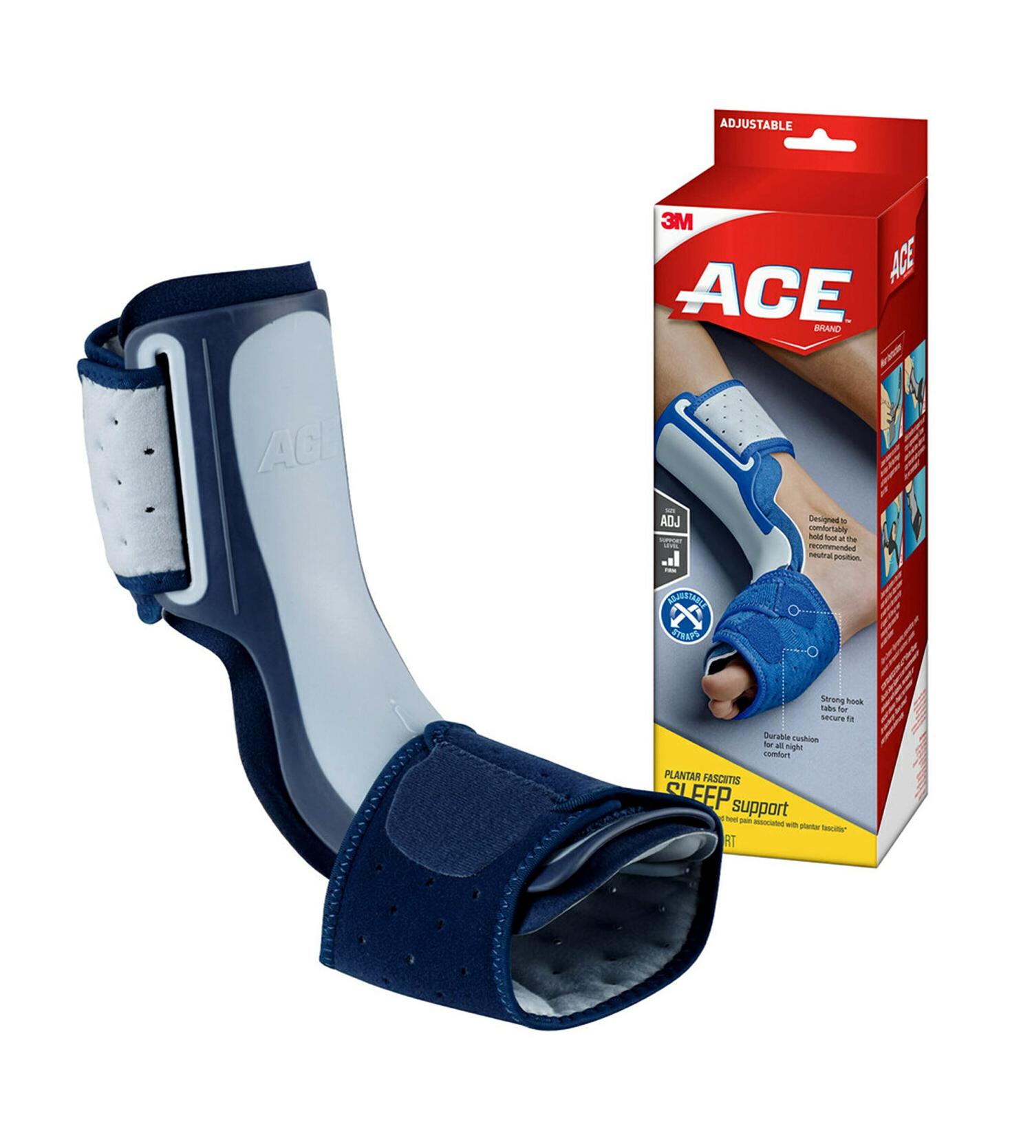 ACE Plantar Fasciitis Sleep Support Brace - Secure Fit, Long-Lasting Comfort for Left & Right Foot - Buy Online on GoSupps.com