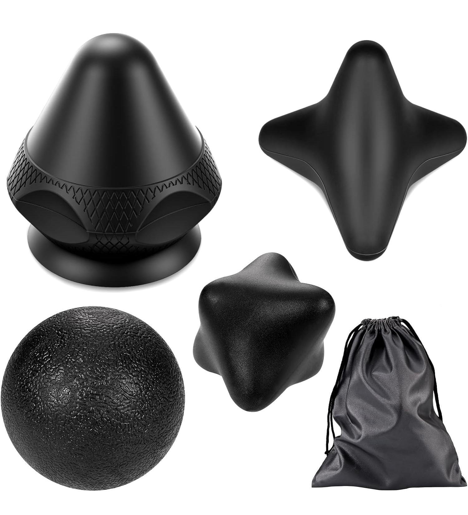 Zocipro 4-Piece Trigger Point Set | Suction Cup Massage Tools for Muscle Pain Relief - Back Neck Arms Shoulders - Buy Online on GoSupps.com