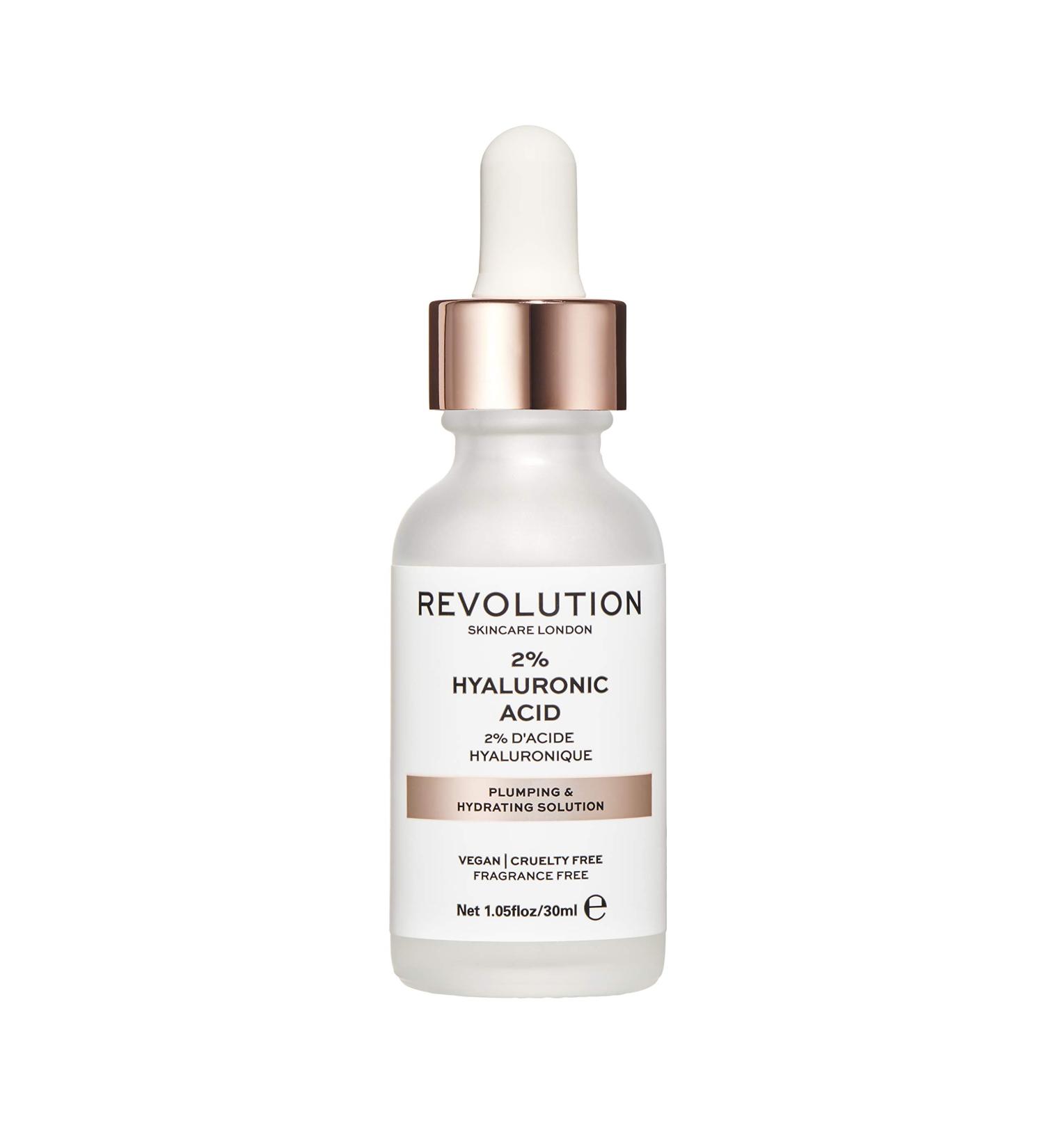 Revolution Skincare London 2% Hyaluronic Acid Plumping & Hydrating Solution - 1.01 fl oz | Shop Internationally for Ultimate Hydration - Buy Online on GoSupps.com
