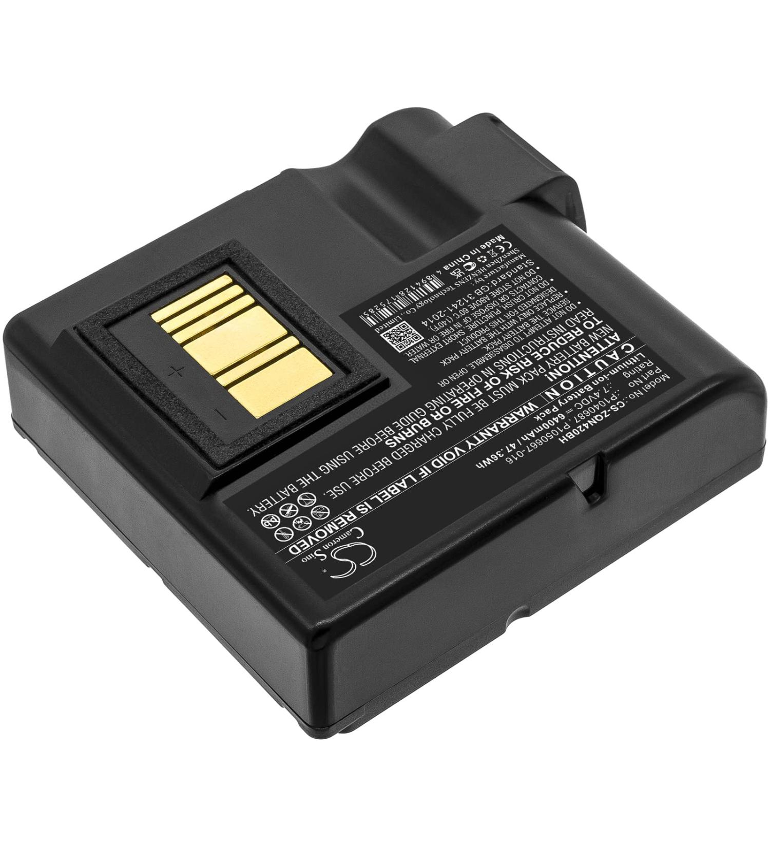 Replacement Battery for Zebra QLN420 & ZQ630 | 6400mAh | BTRY-MPP-68MA1-01 - Buy Online on GoSupps.com