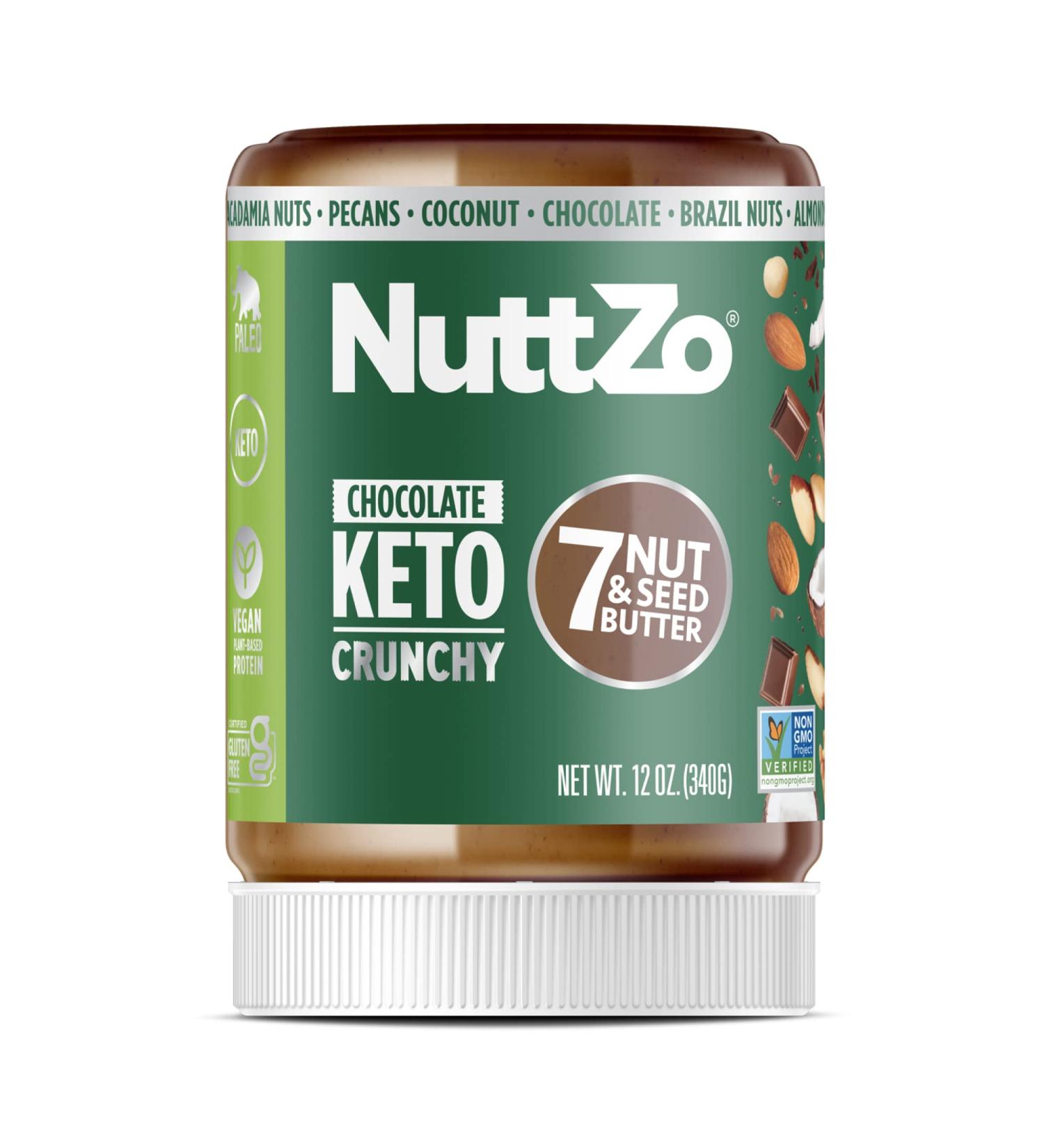 Buy Nuttzo 7 Nut & Seed Butter - Chocolate Keto Crunchy 12 oz | Healthy Snack - Buy Online on GoSupps.com