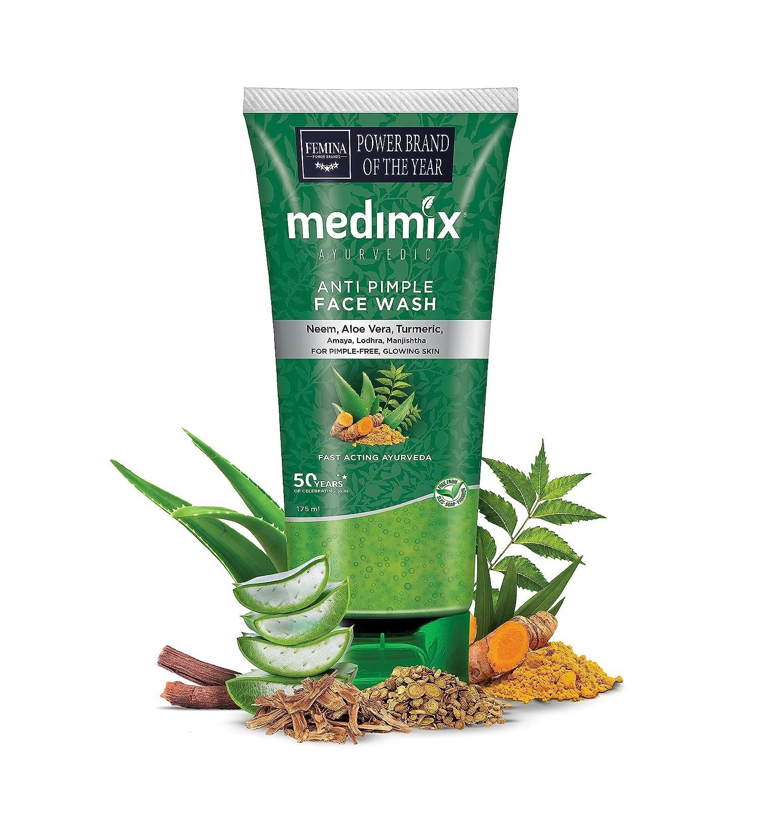 Buy Ayurvedic Anti Pimple Face Wash | Neem Aloe Vera & Turmeric for Glowing Skin - International Shipping Available - Buy Online on GoSupps.com