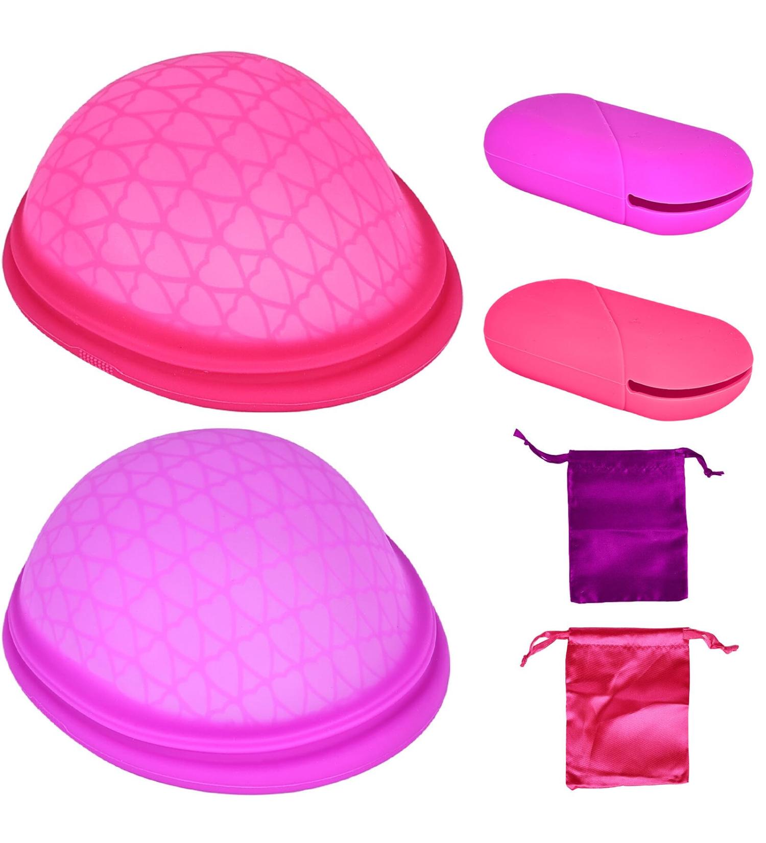 Buy Menstrual Disc Set - 2 Leak-Proof Menstrual Cups in Two Sizes for Light & Strong Flows - Eco-Friendly & Comfortable - Buy Online on GoSupps.com