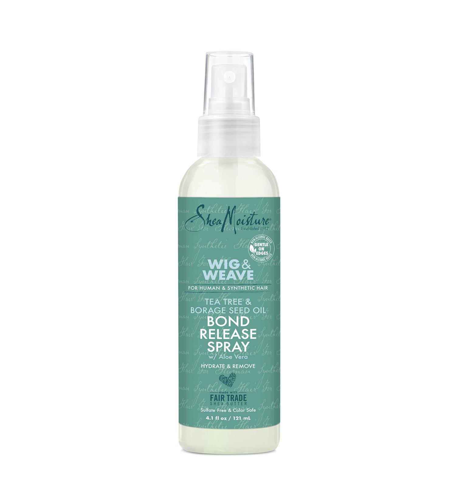 SheaMoisture Bond Release Hair Spray for Wig and Weave Tea Tree and Borage Seed Alcohol Free Hairspray 4.1 Oz 4.1 Fl Oz (Pack of 1) - Buy Online on GoSupps.com